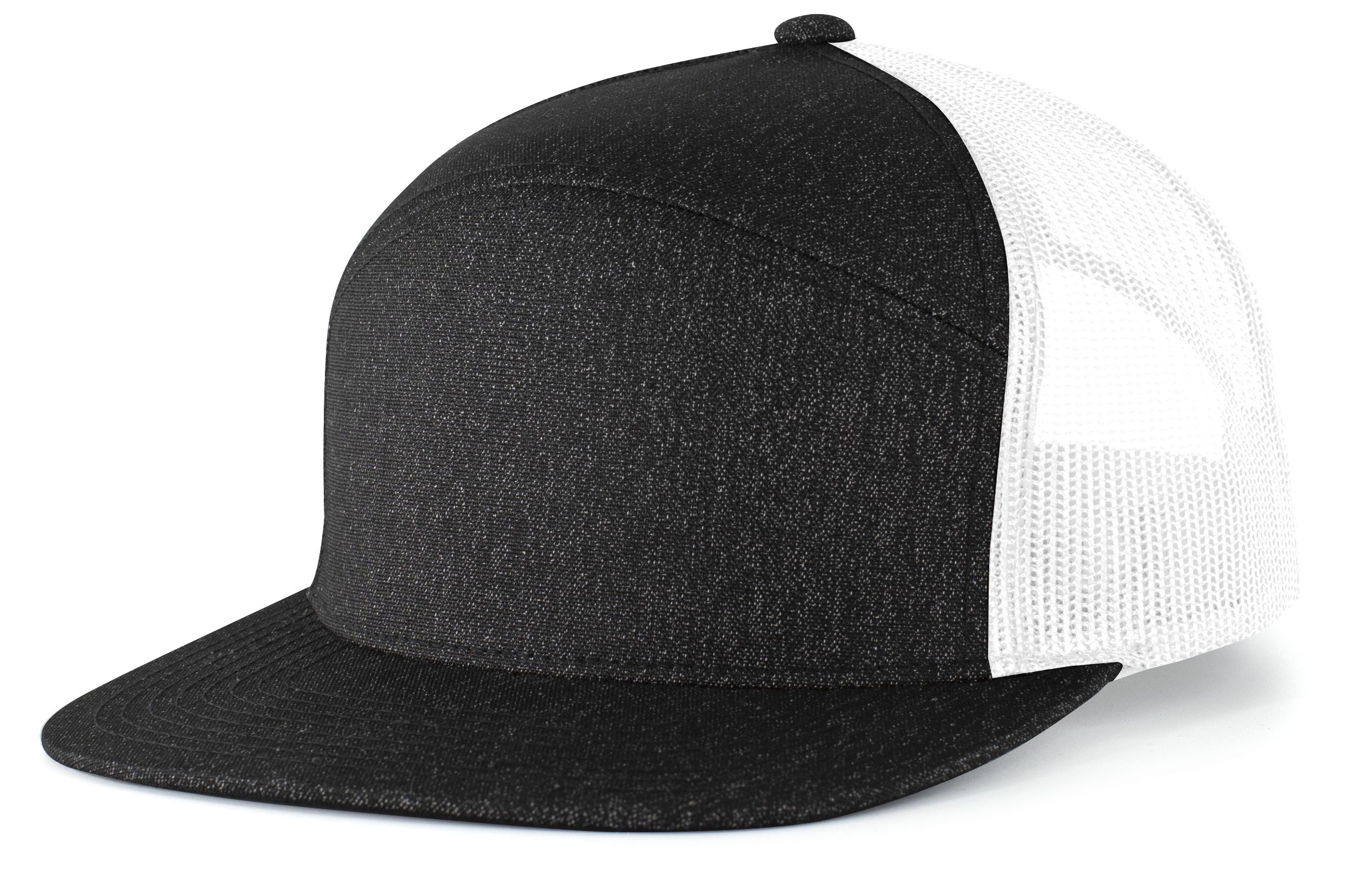 Heather 6-Panel Arch Trucker Snapback Cap