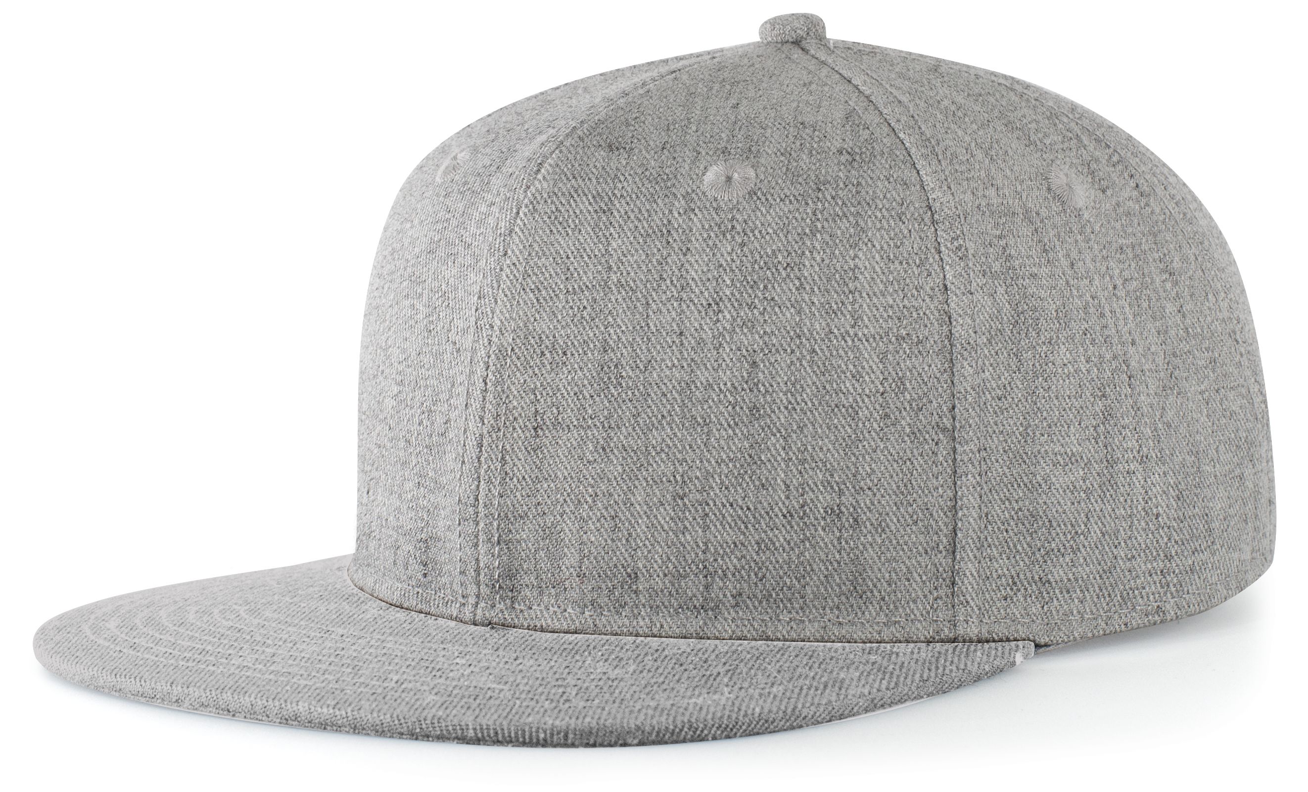 Wool Blend Heather Snapback Cap