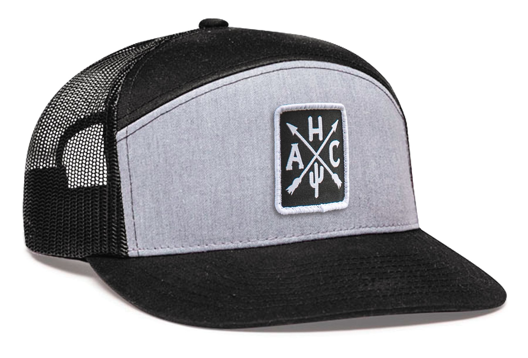 6-Panel Arch Trucker Snapback Cap