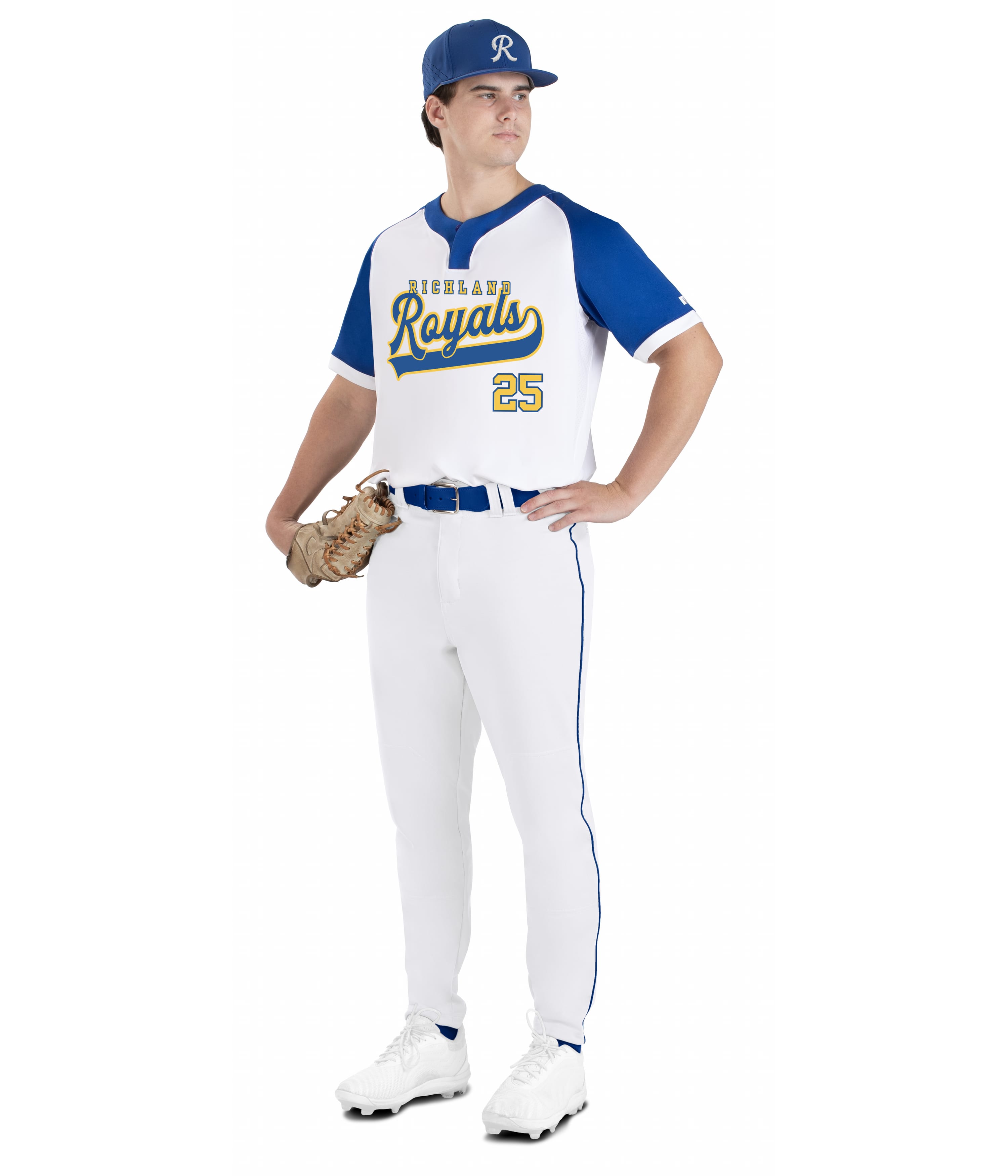 BASELINE COVERED PLACKET BASEBALL JERSEY