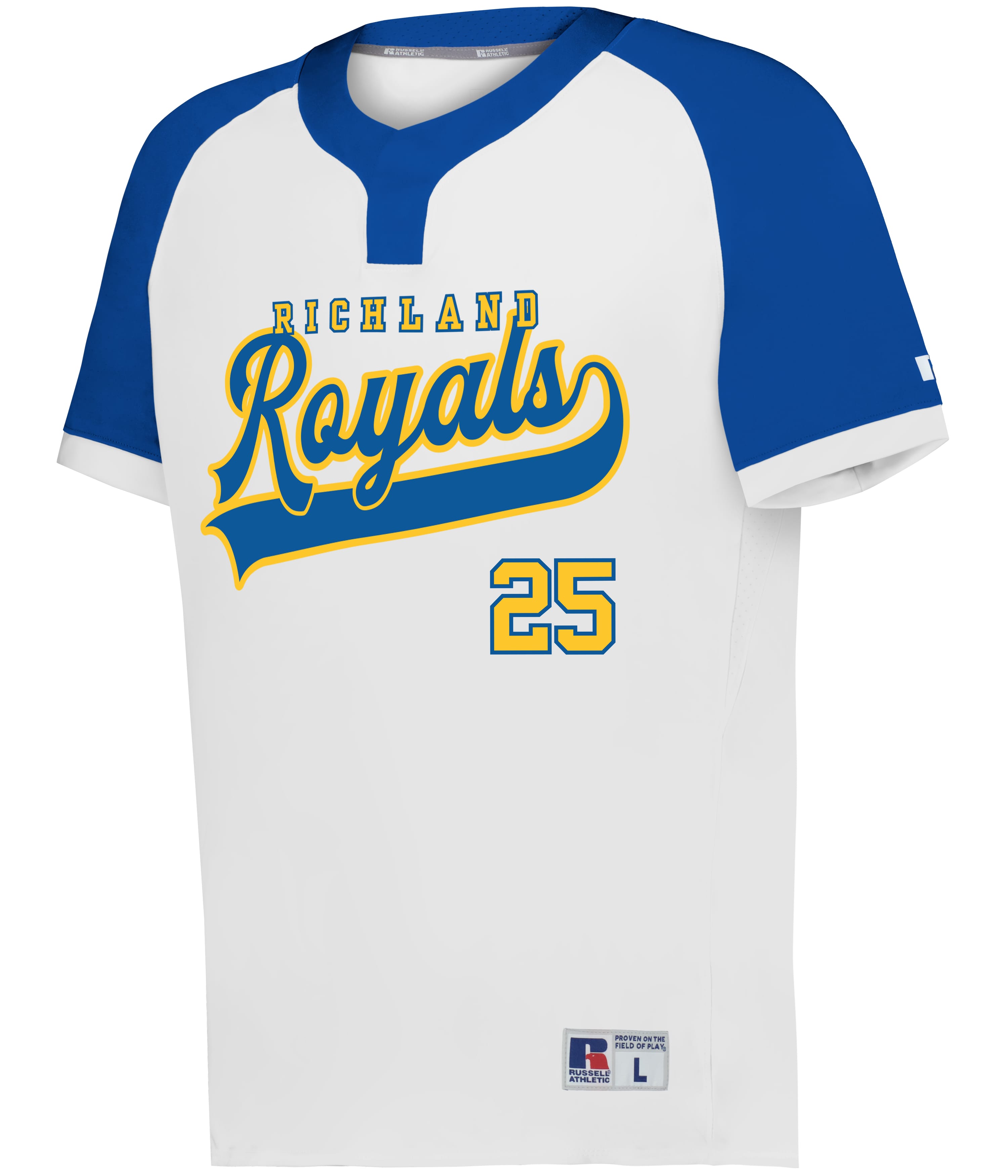 BASELINE COVERED PLACKET BASEBALL JERSEY