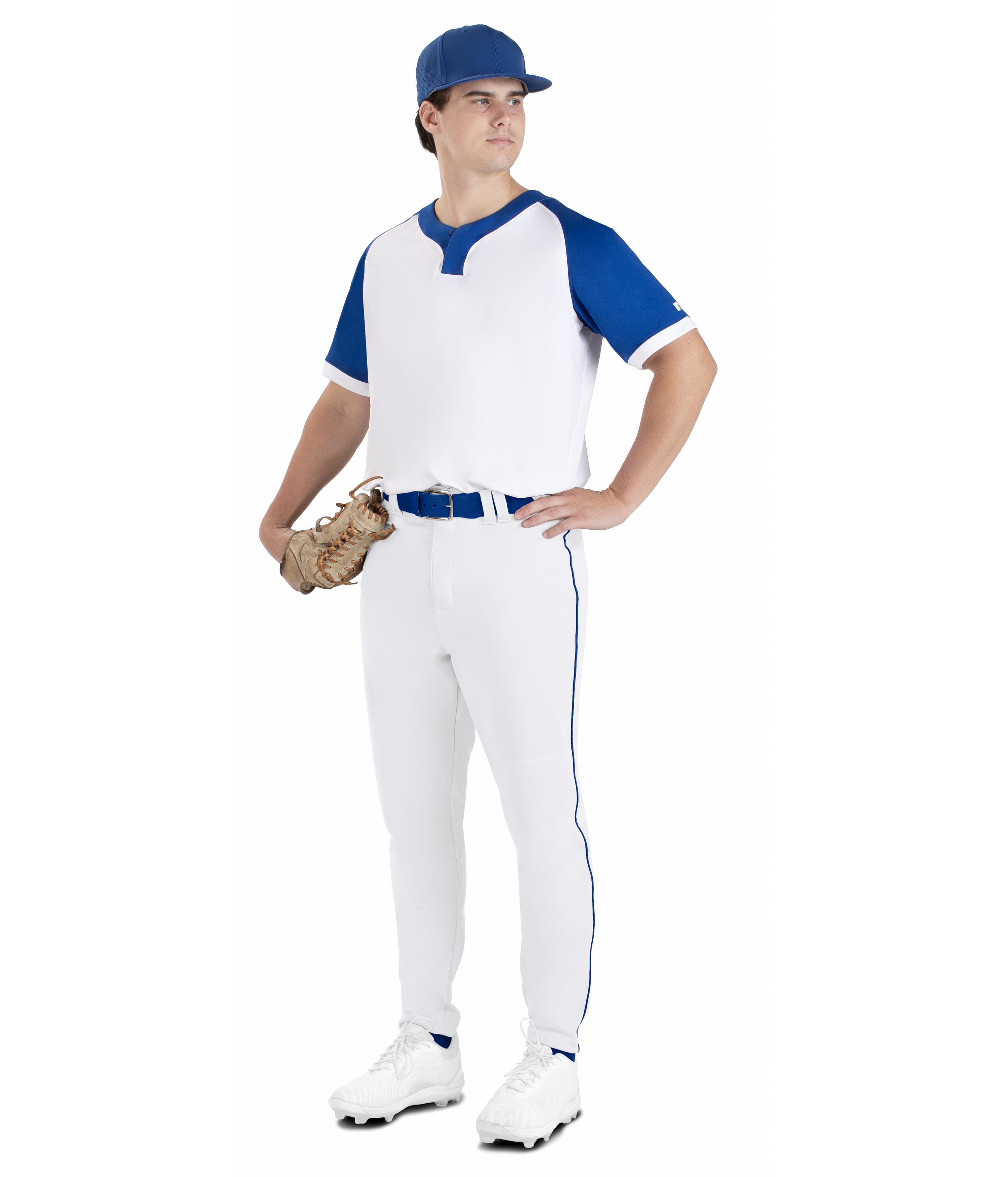 BASELINE COVERED PLACKET BASEBALL JERSEY
