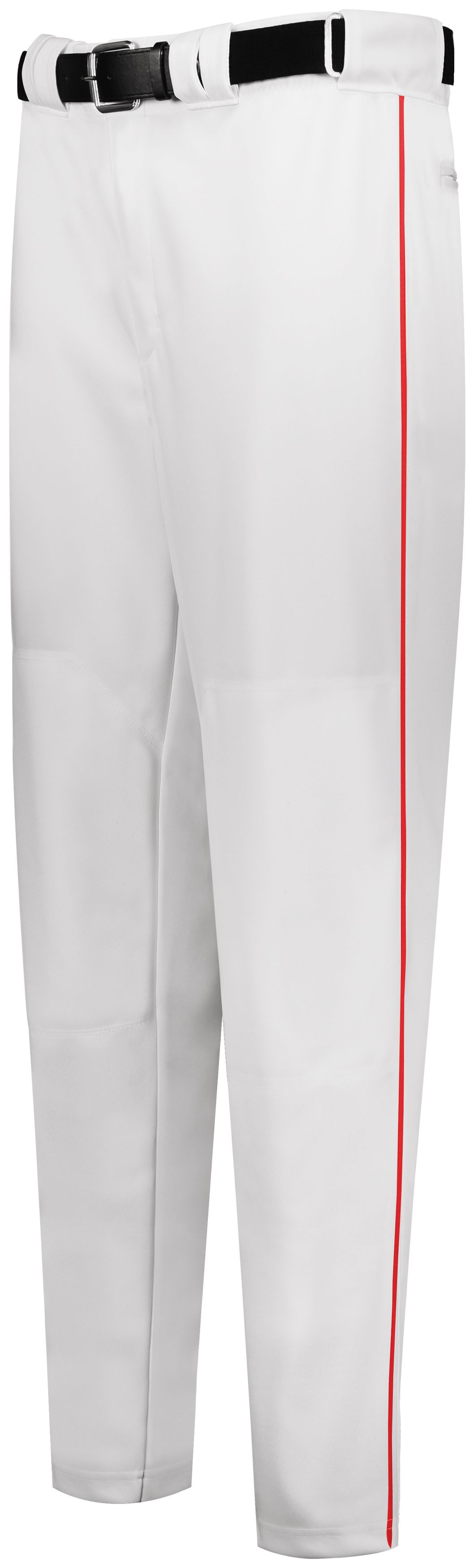 Youth Piped Diamond Series Baseball Pant 2.0 - WHITE/TRUE RED