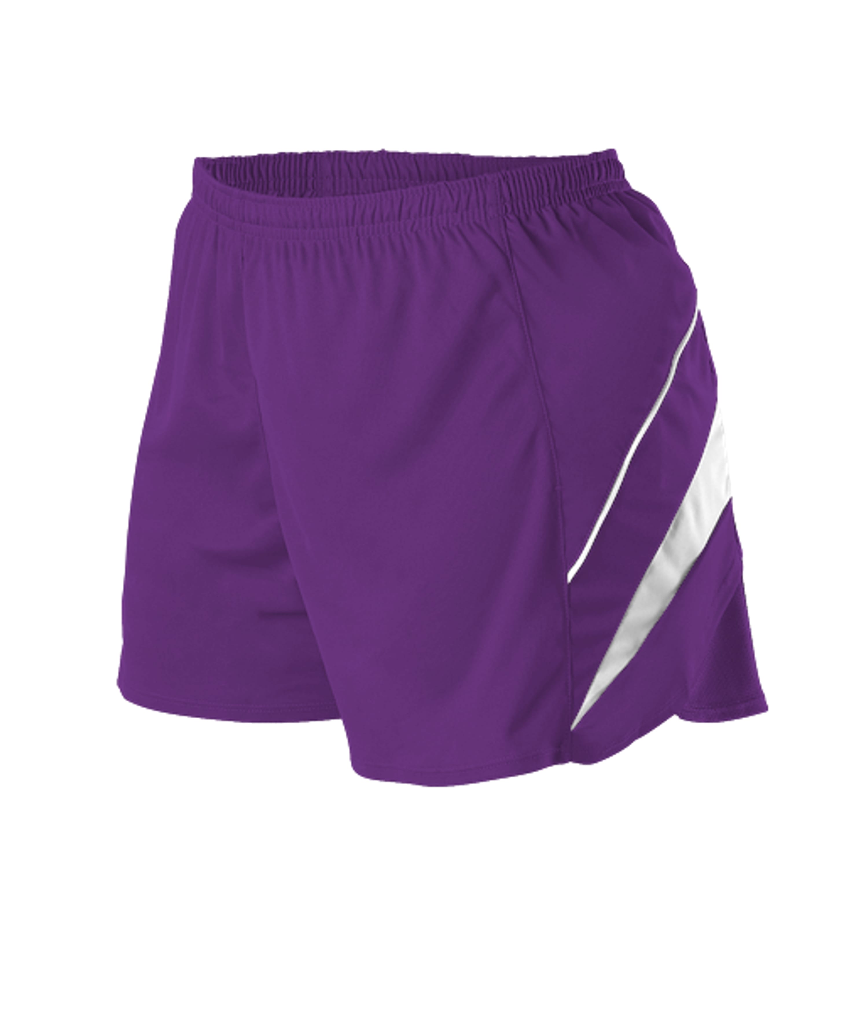 Alleson Athletic R1LFPW Elite Track Shorts Wo in PURPLE/WHITE (BA)