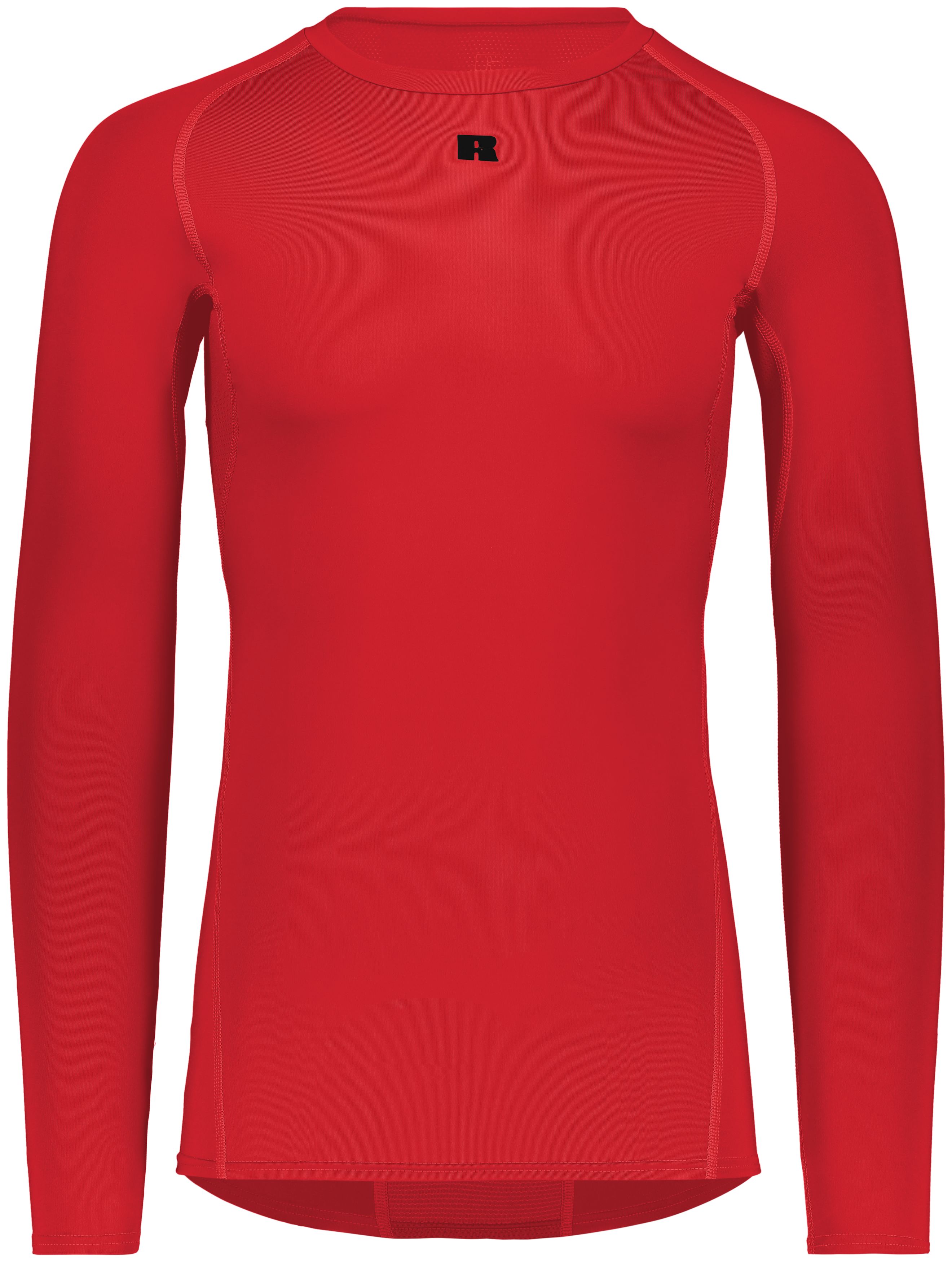 Russell Athletic R20CPM Long Sleeve Compression Tee in TRUE RED