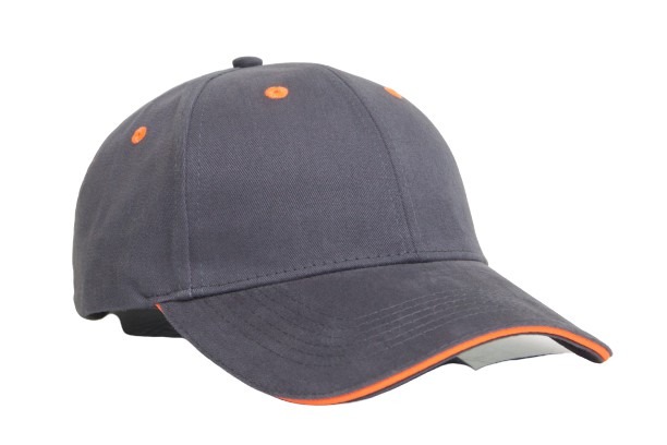 Brushed Twill Cap With Sandwich Bill Hero