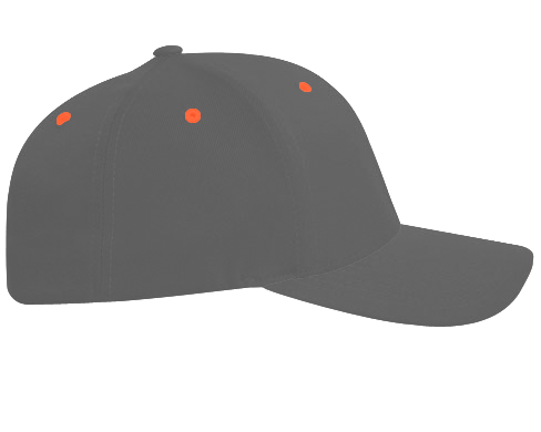 Brushed Twill Cap With Sandwich Bill rside