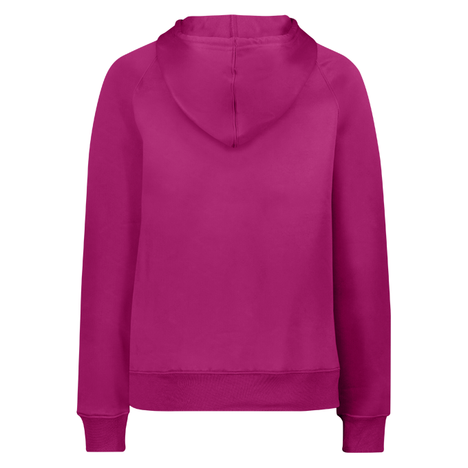 LADIES PERFORMANCE FLEECE HOODIE back