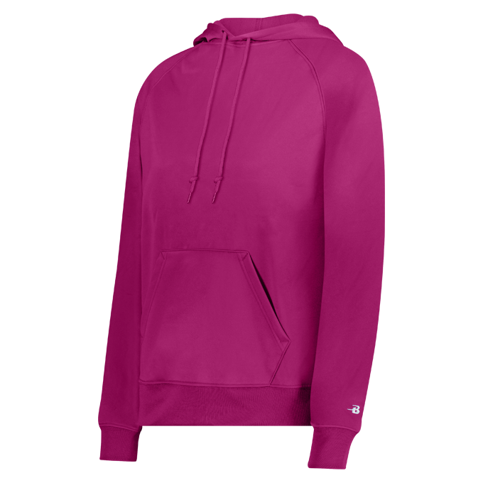 LADIES PERFORMANCE FLEECE HOODIE front