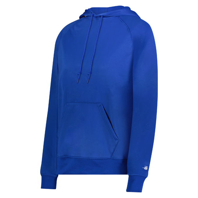 LADIES PERFORMANCE FLEECE HOODIE front