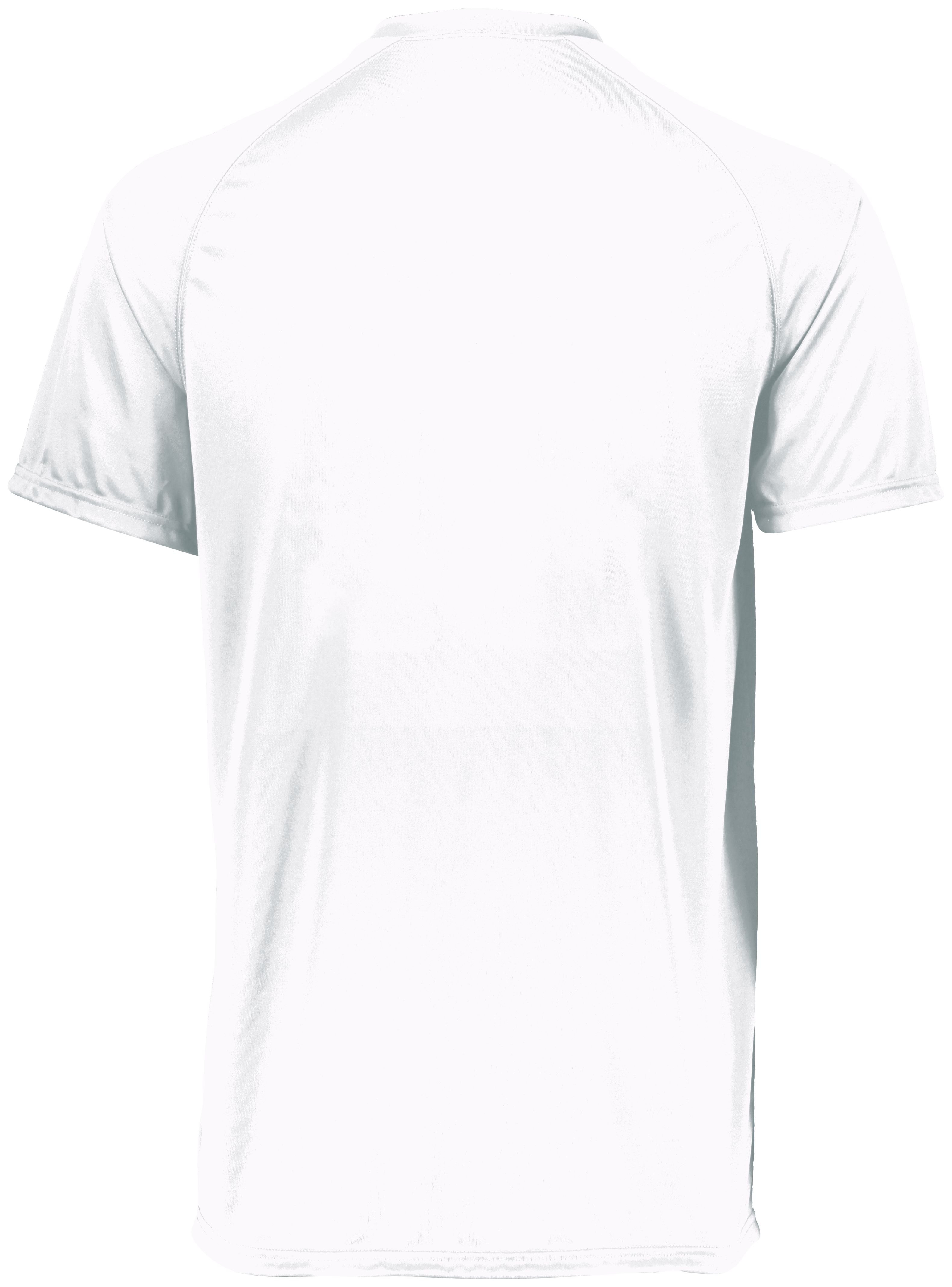 Youth Attain Wicking Two-Button Baseball Jersey Back