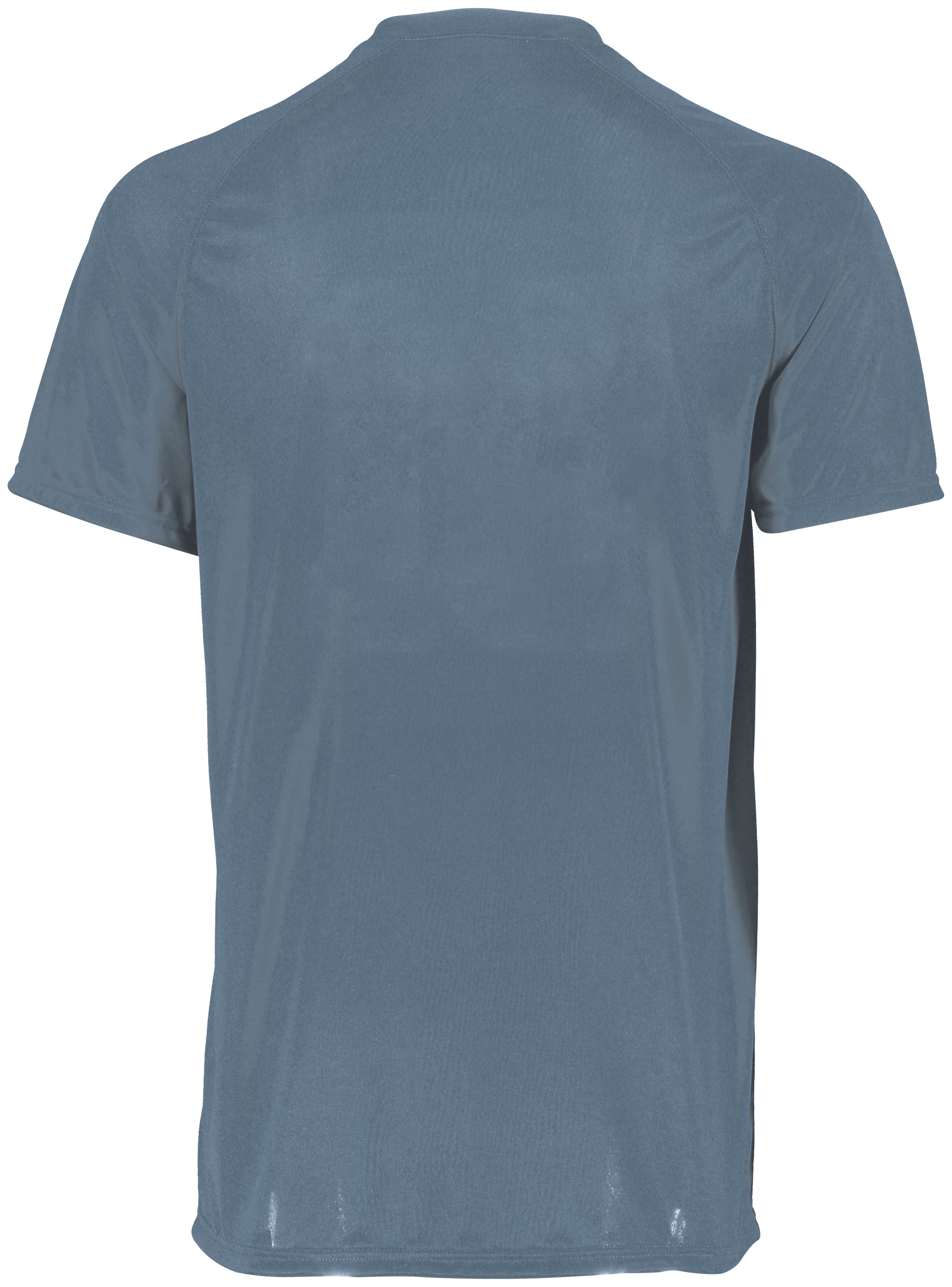 Youth Attain Wicking Two-Button Baseball Jersey Back