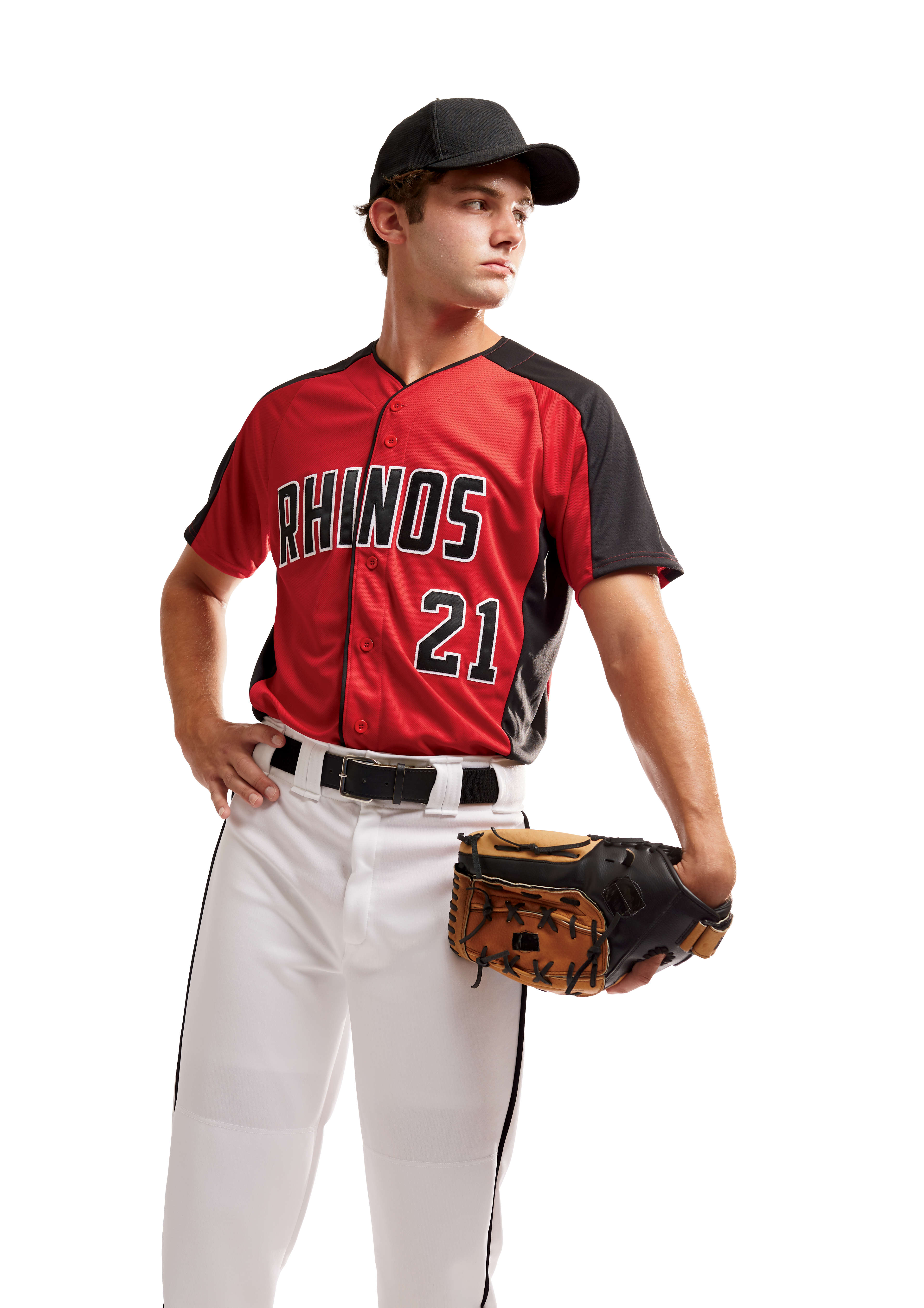 Full-Button Baseball Jersey Alt