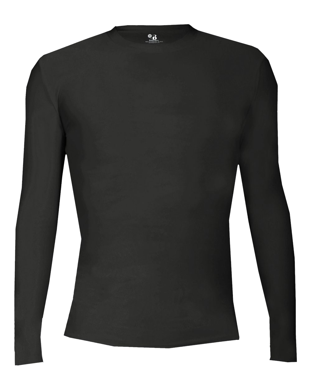 YOUTH PRO COMPRESSION LONG SLEEVE CREW front