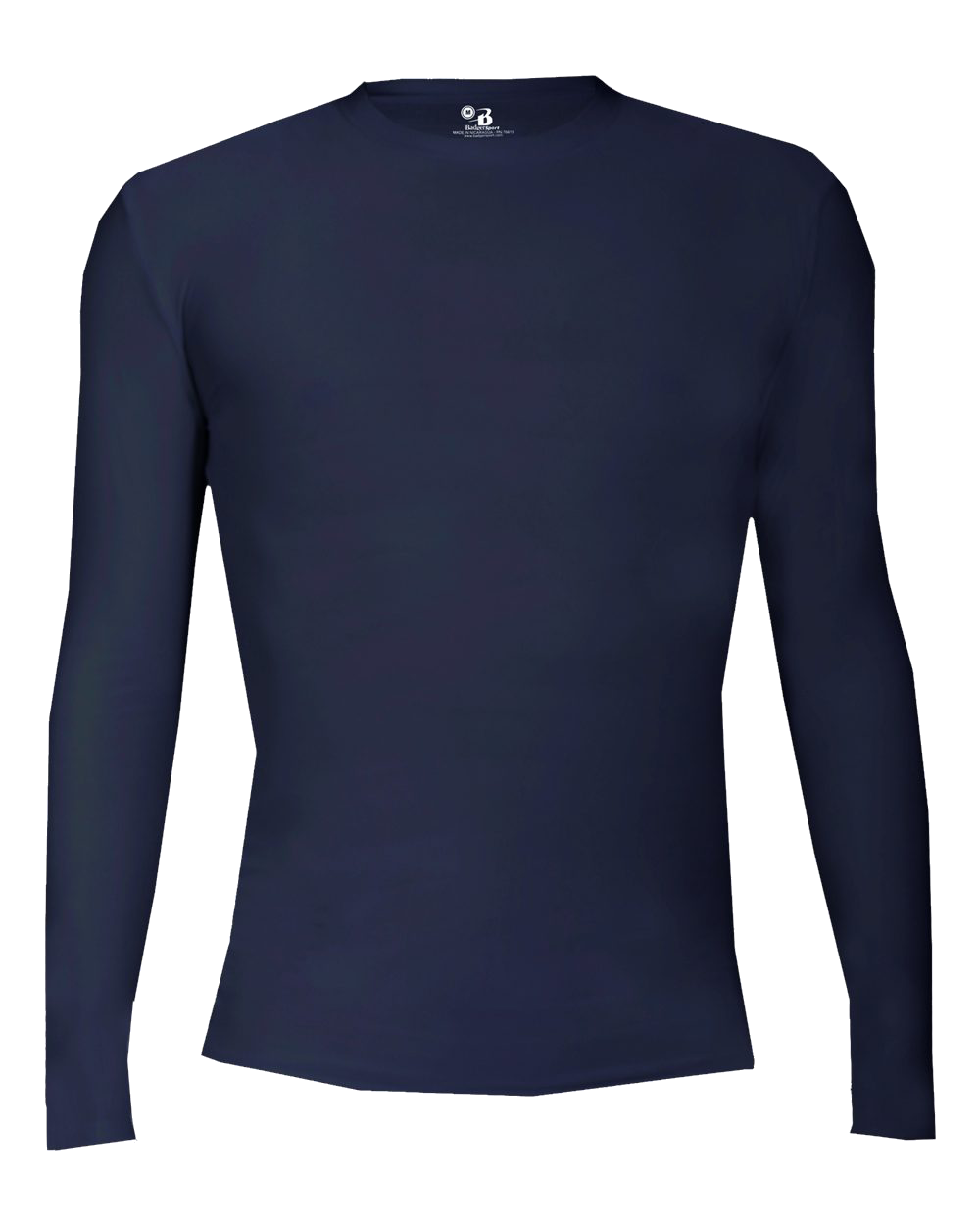 YOUTH PRO COMPRESSION LONG SLEEVE CREW front