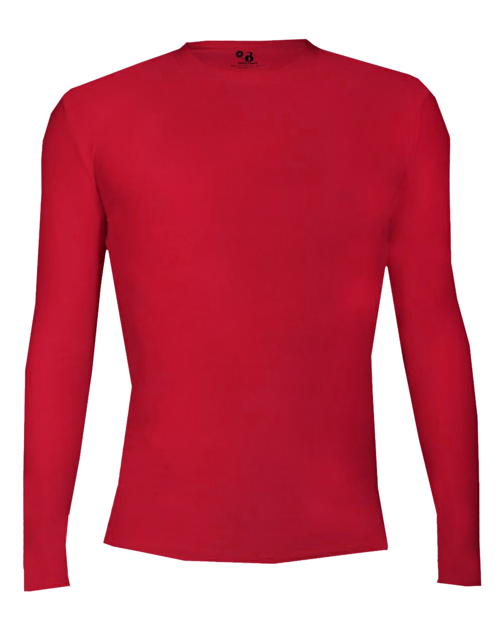 YOUTH PRO COMPRESSION LONG SLEEVE CREW front