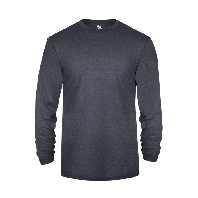 YOUTH TRI-BLEND LONG SLEEVE TEE front