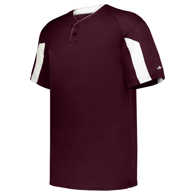 YOUTH STRIKER TWO-BUTTON BASEBALL JERSEY front