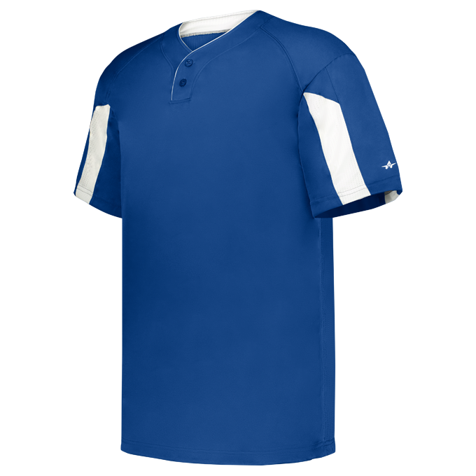YOUTH STRIKER TWO-BUTTON BASEBALL JERSEY front