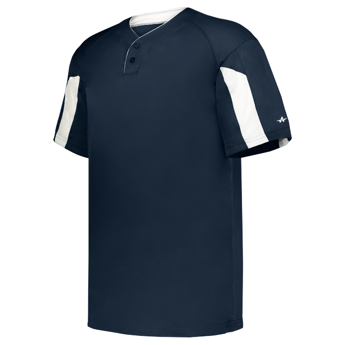 YOUTH STRIKER TWO-BUTTON BASEBALL JERSEY front