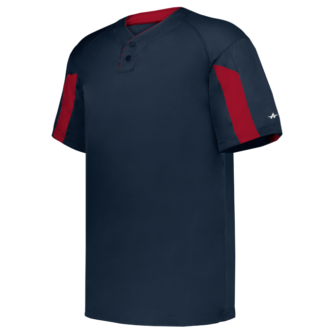 YOUTH STRIKER TWO-BUTTON BASEBALL JERSEY front