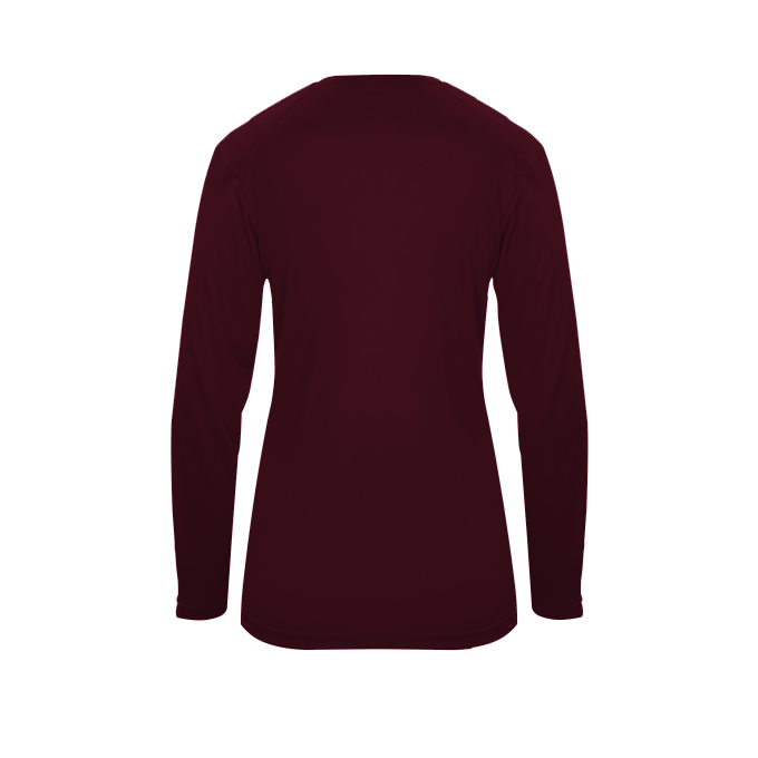 LADIES ULTIMATE V-NECK LONG SLEEVE TEE back