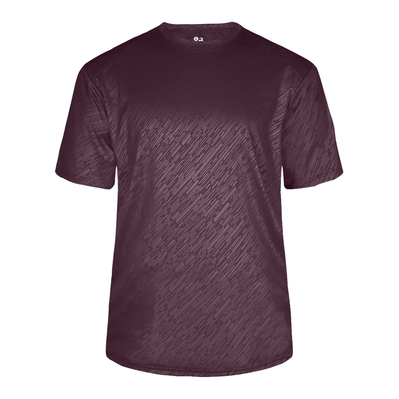 LINE EMBOSSED TEE front