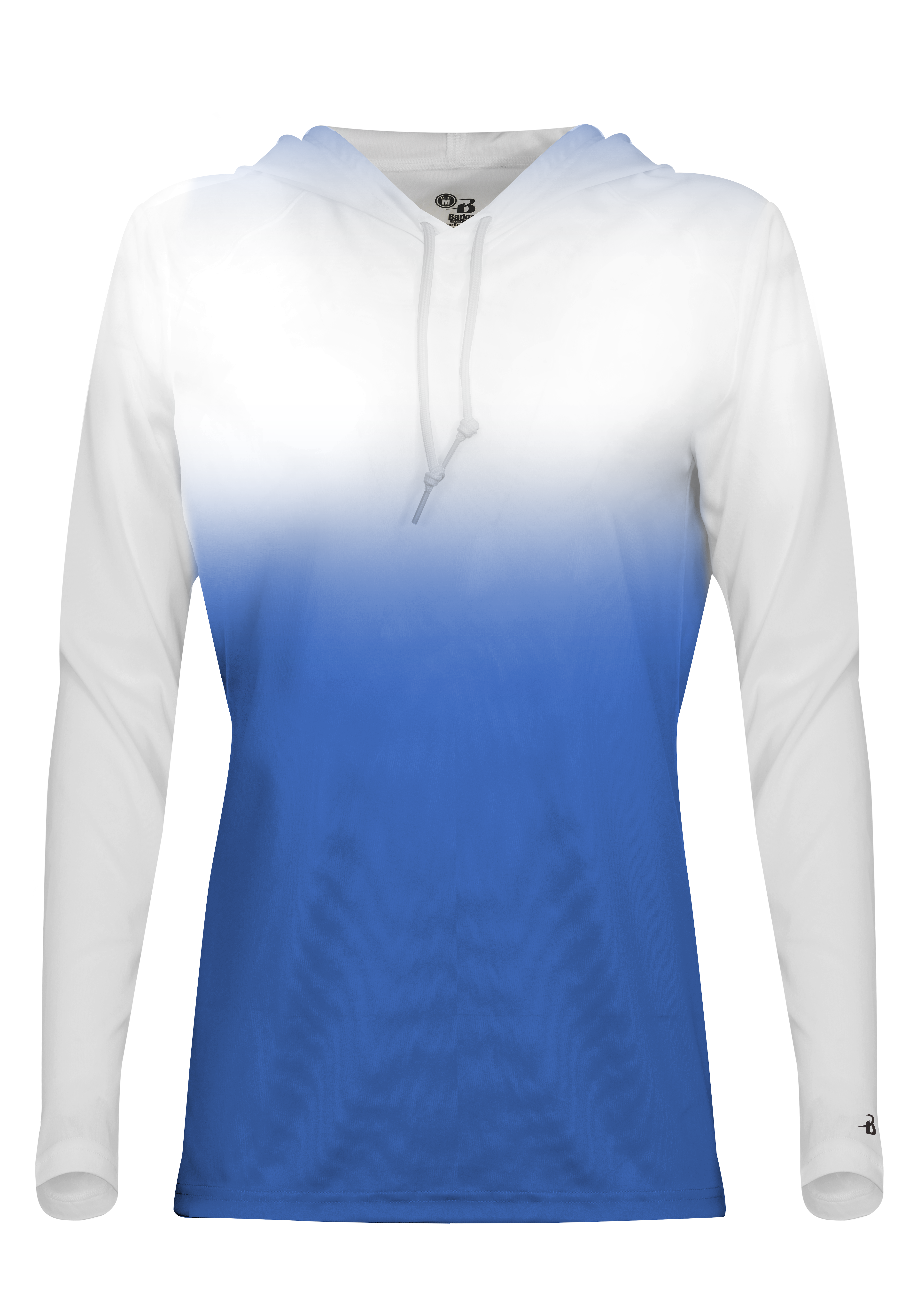 OMBRE WOMEN'S HOOD TEE lside