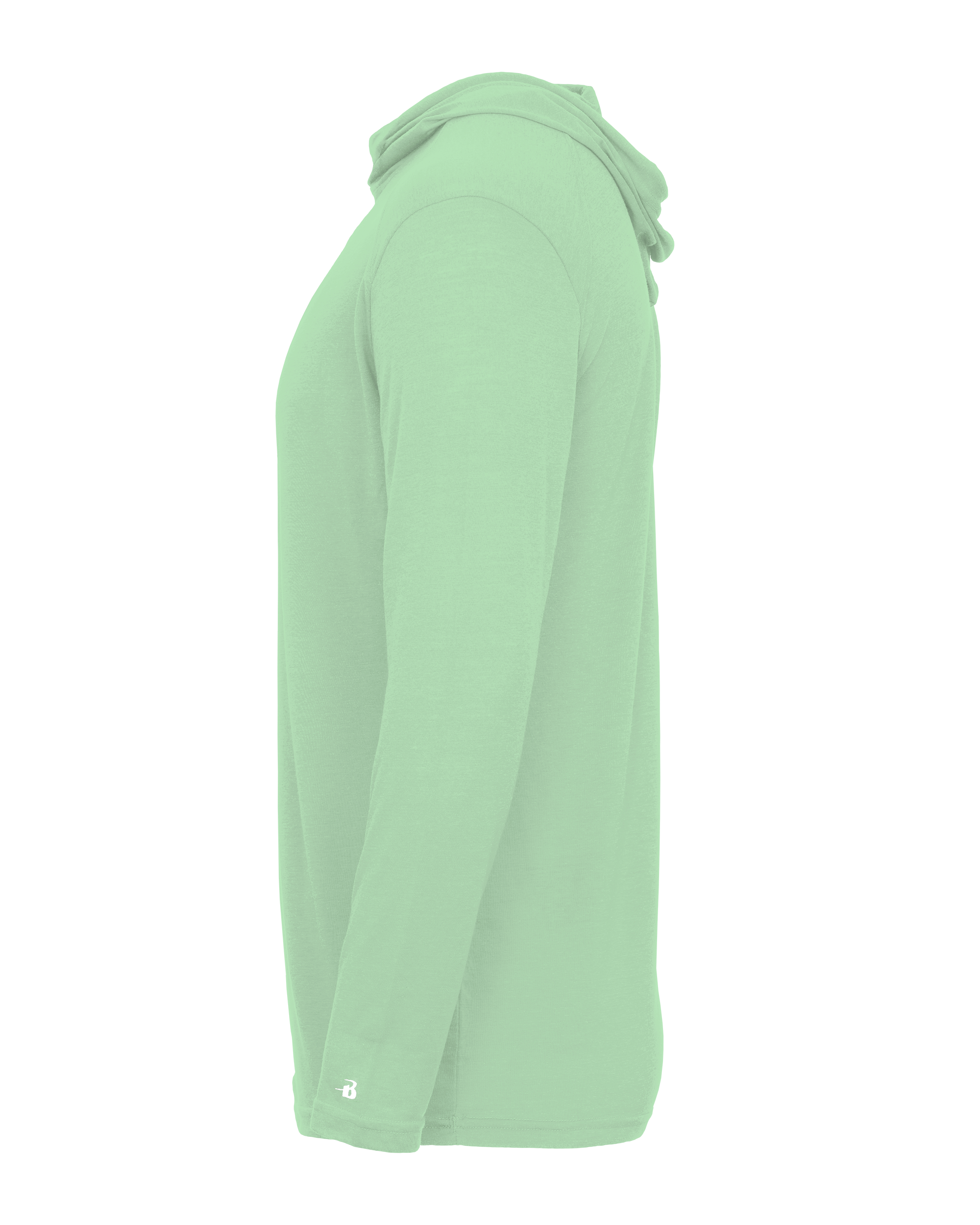 TRI-BLEND SURPLICE HOOD TEE lside