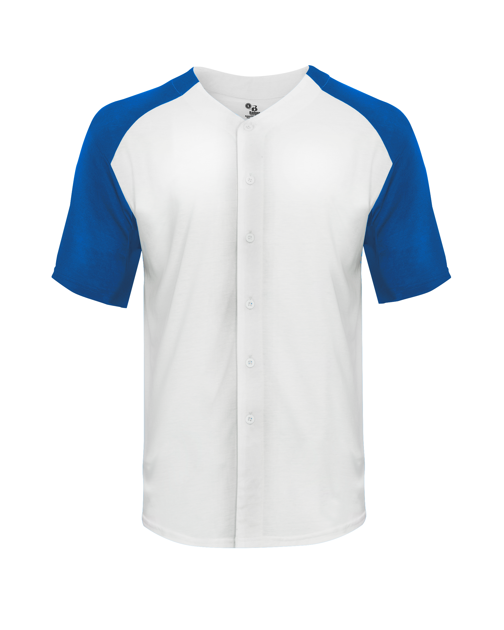 TRI-BLEND FULL BUTTON TEE front