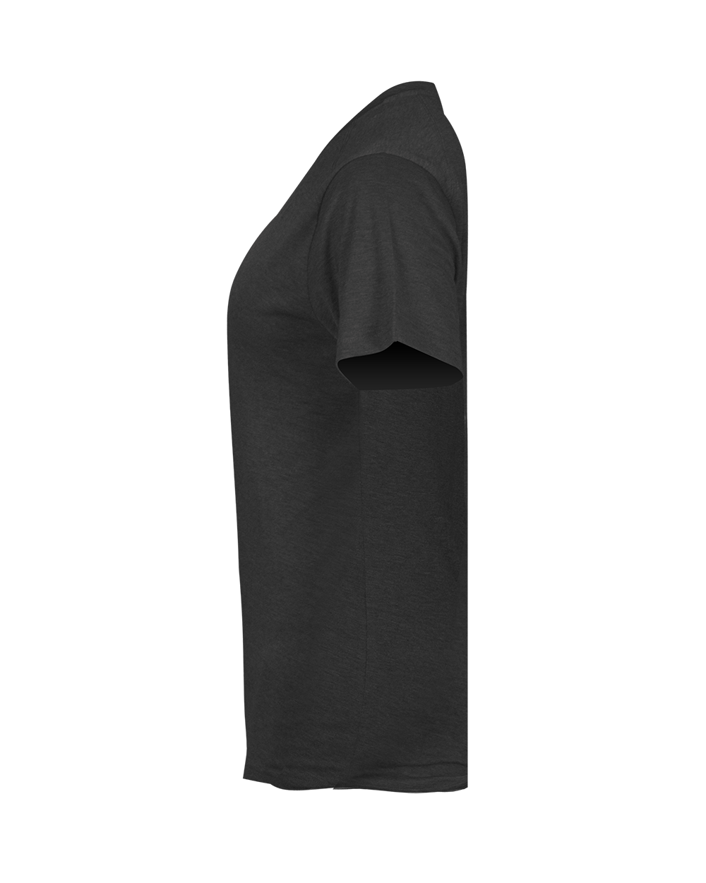 LADIES TRI-BLEND V-NECK TEE lside