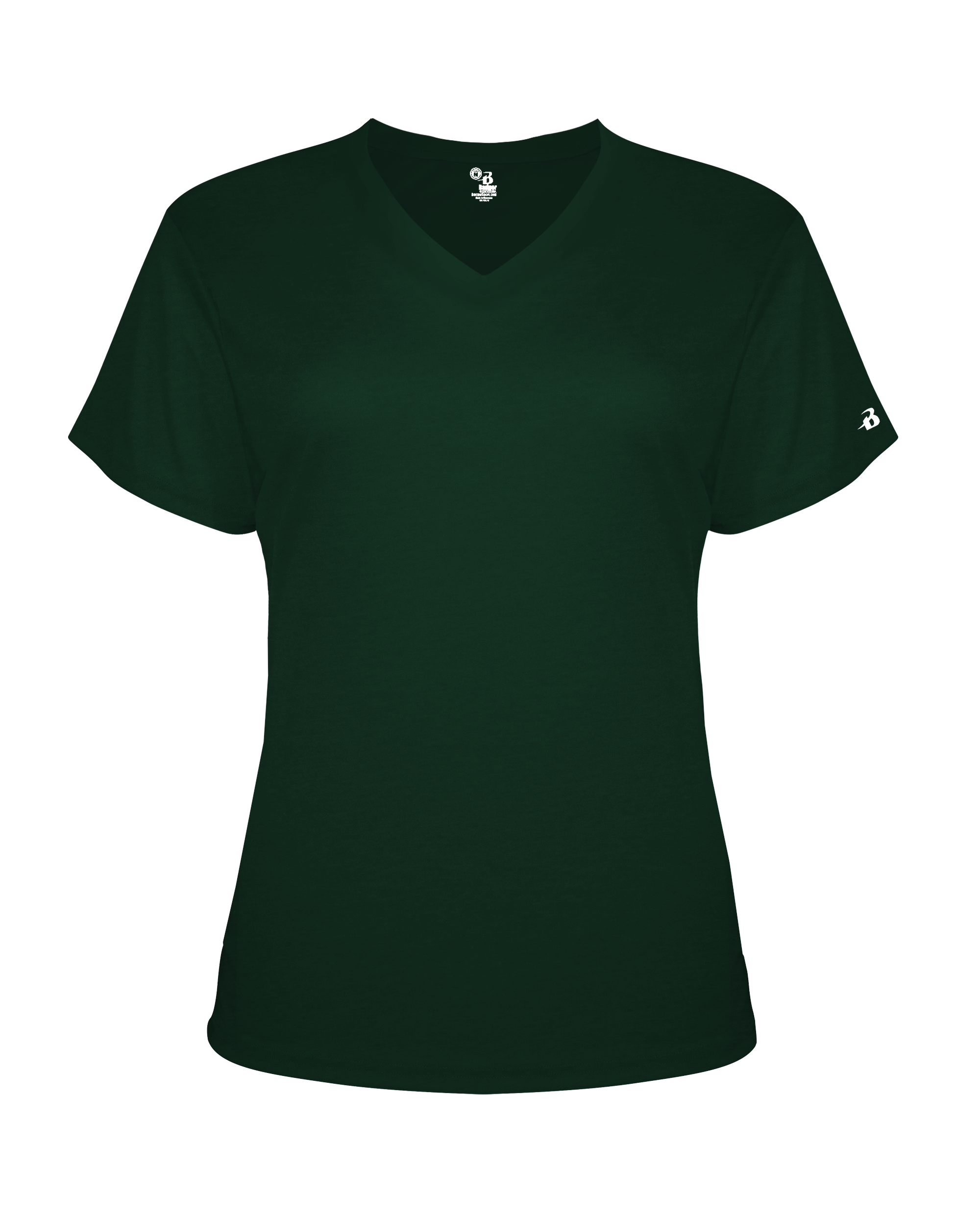 LADIES TRI-BLEND V-NECK TEE front