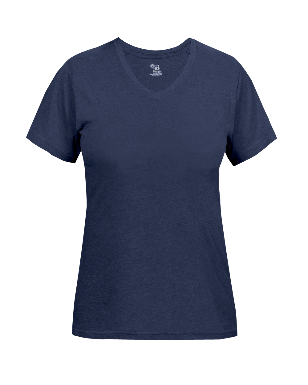 LADIES TRI-BLEND V-NECK TEE lquarter