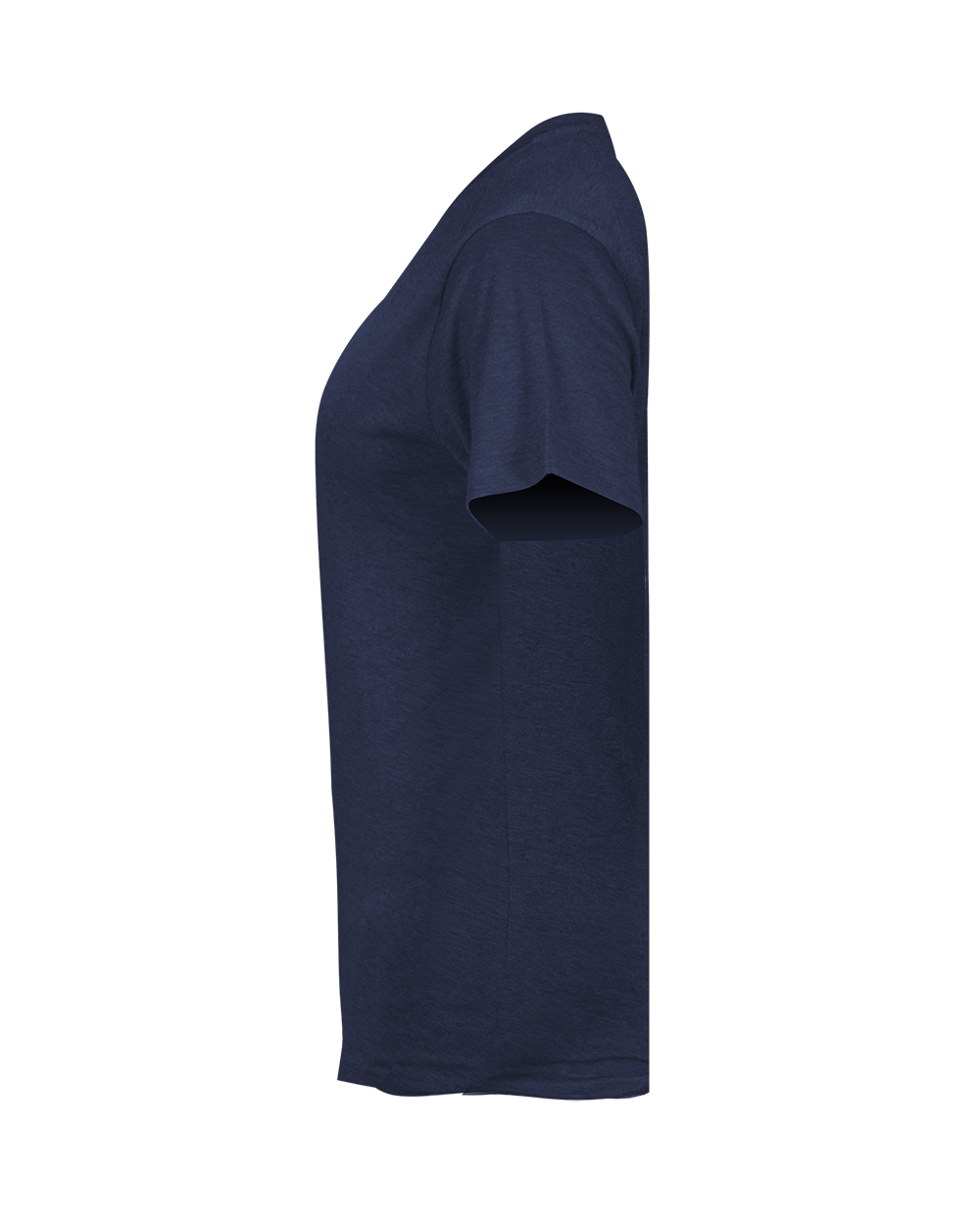 LADIES TRI-BLEND V-NECK TEE lside