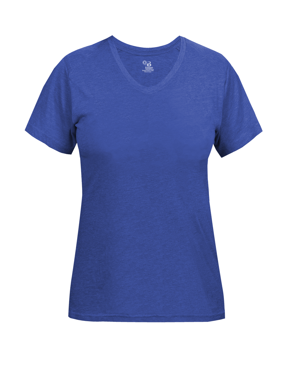 LADIES TRI-BLEND V-NECK TEE lquarter