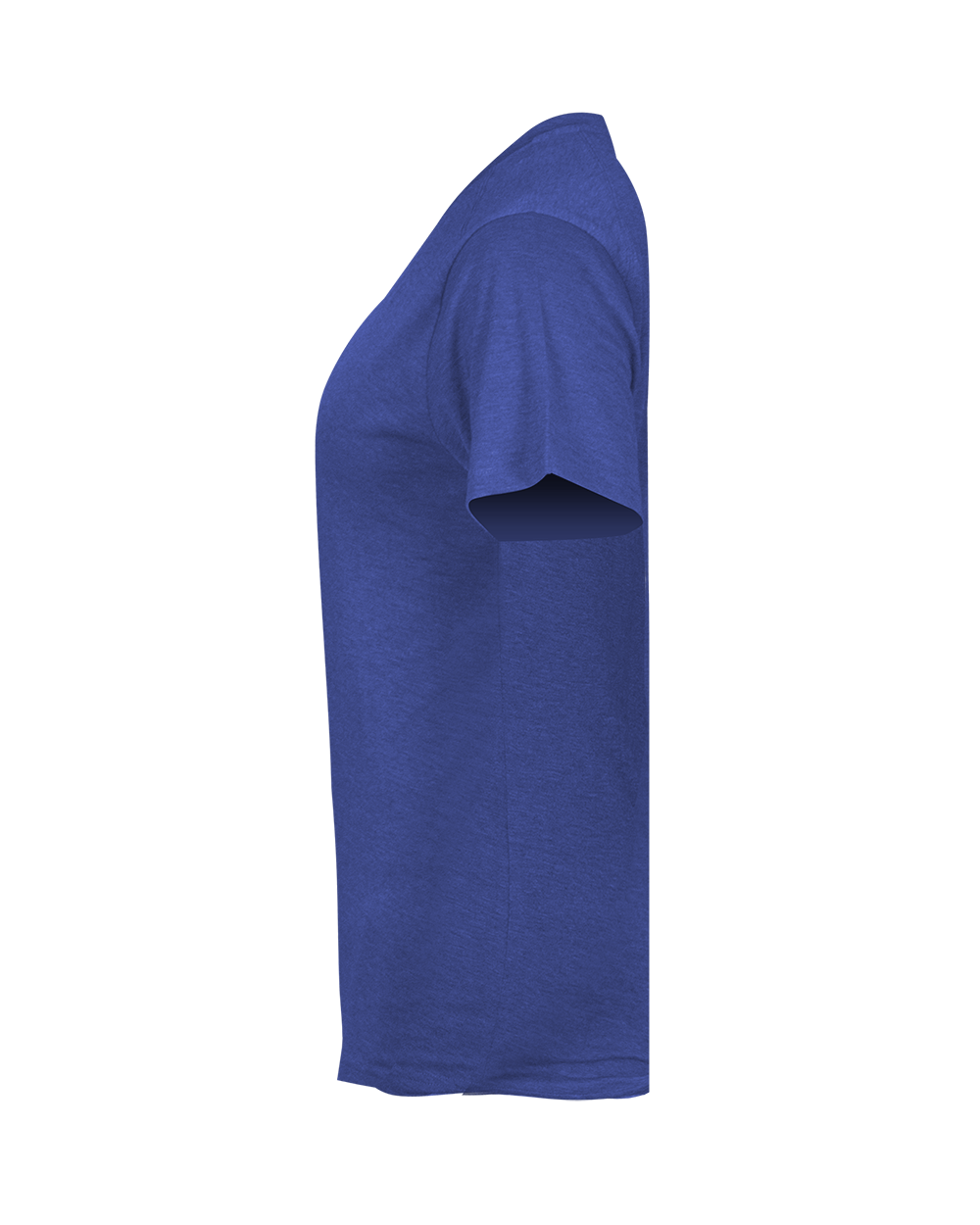 LADIES TRI-BLEND V-NECK TEE lside