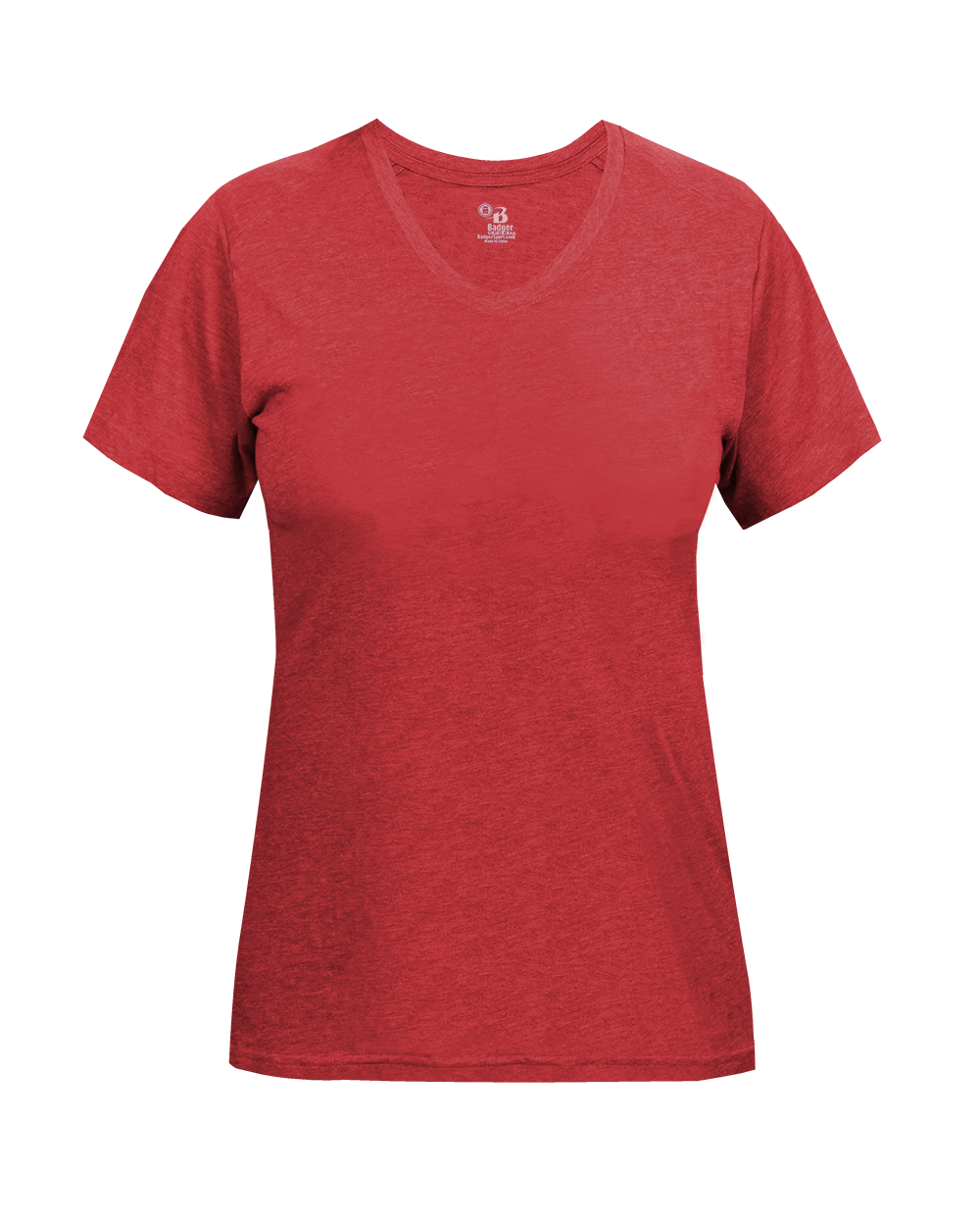 LADIES TRI-BLEND V-NECK TEE lquarter