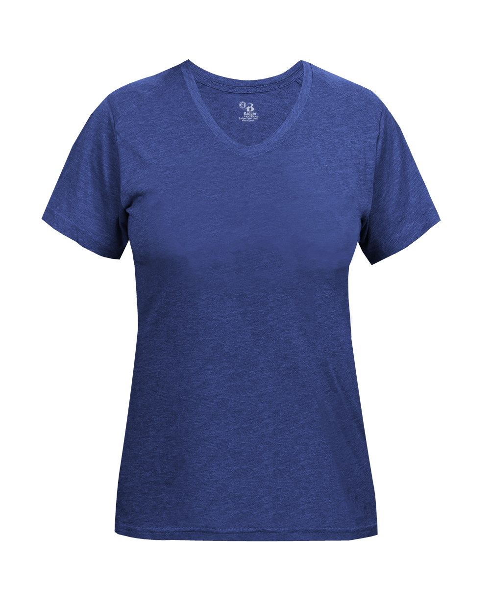 LADIES TRI-BLEND V-NECK TEE front