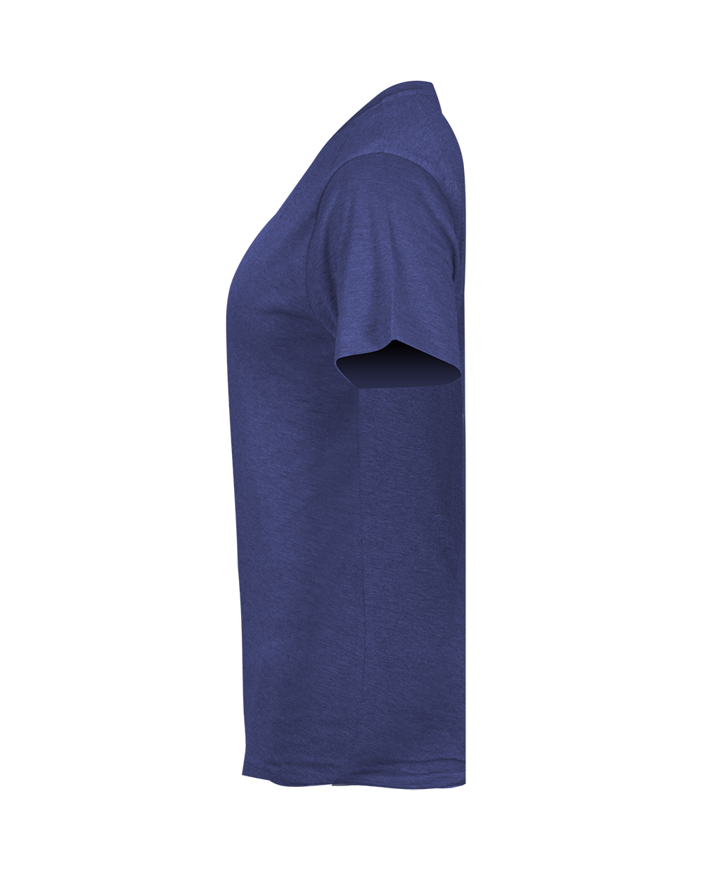 LADIES TRI-BLEND V-NECK TEE lside