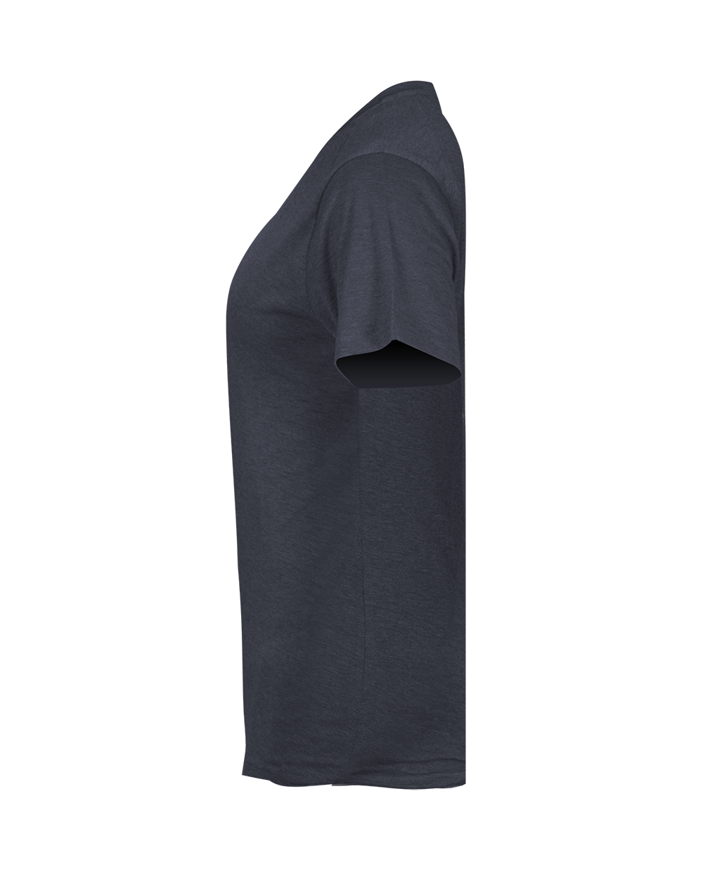 LADIES TRI-BLEND V-NECK TEE lside