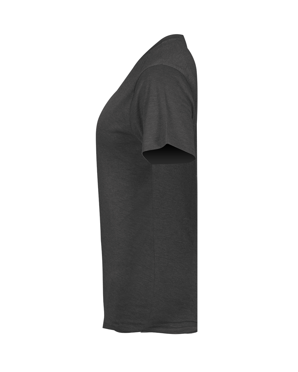 LADIES TRI-BLEND V-NECK TEE lside