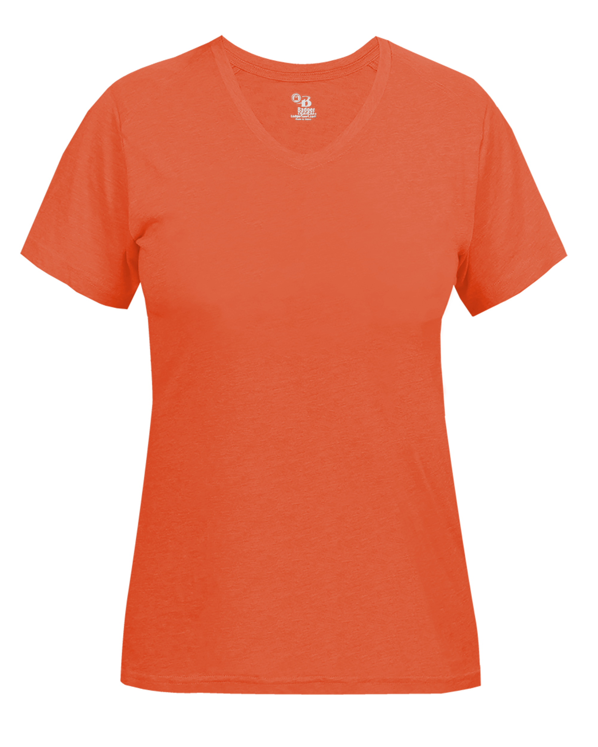 LADIES TRI-BLEND V-NECK TEE back