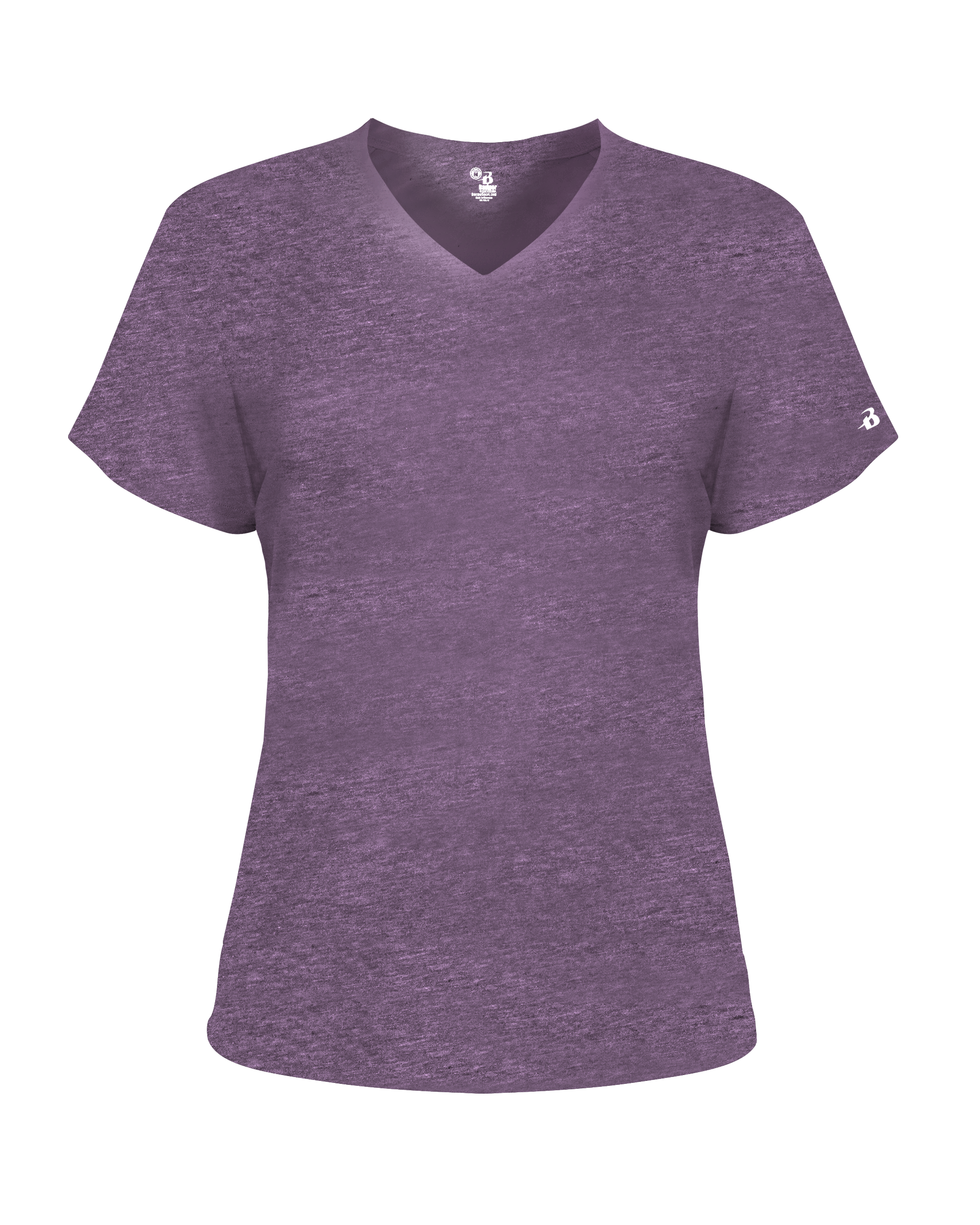 LADIES TRI-BLEND V-NECK TEE front