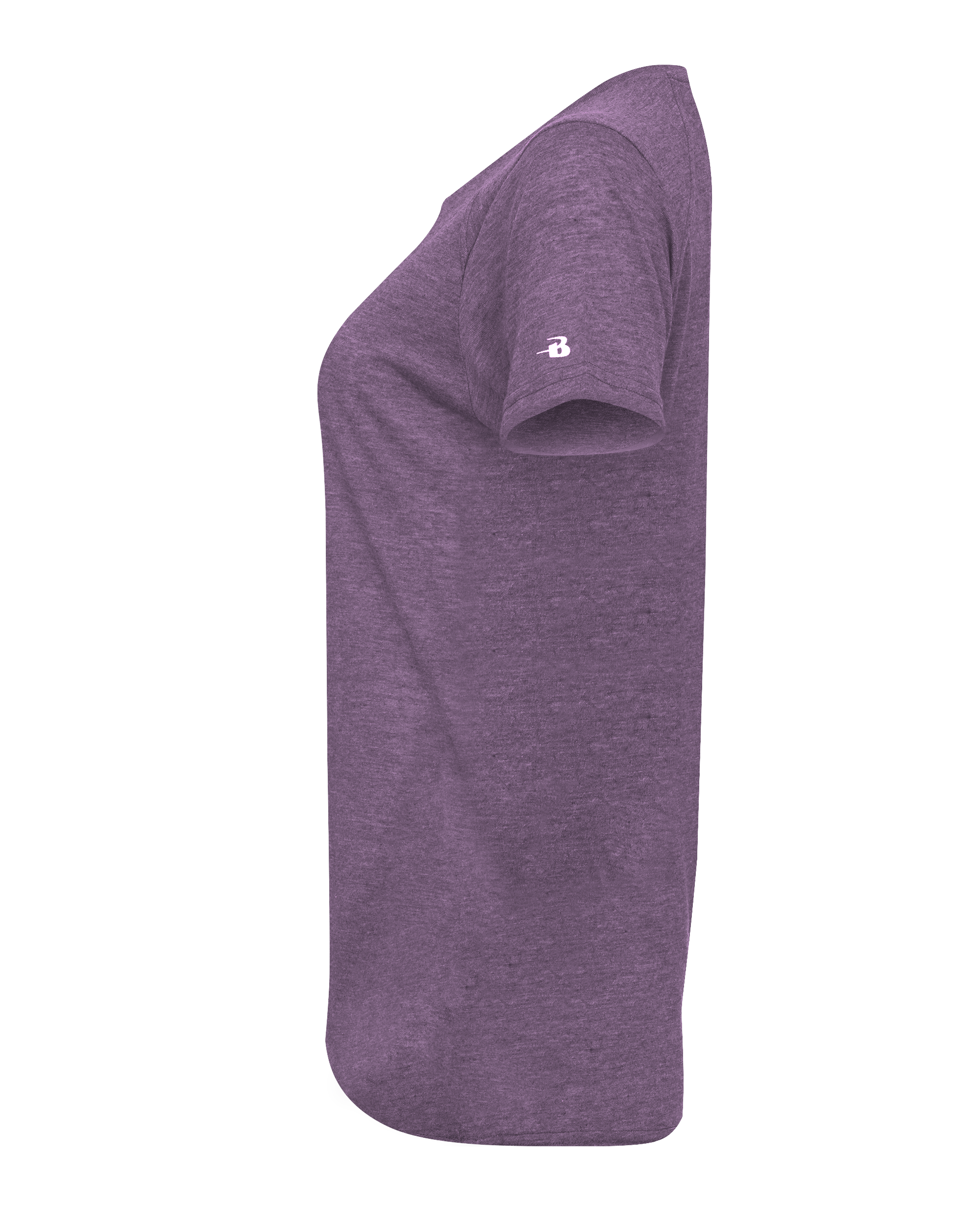 LADIES TRI-BLEND V-NECK TEE lside