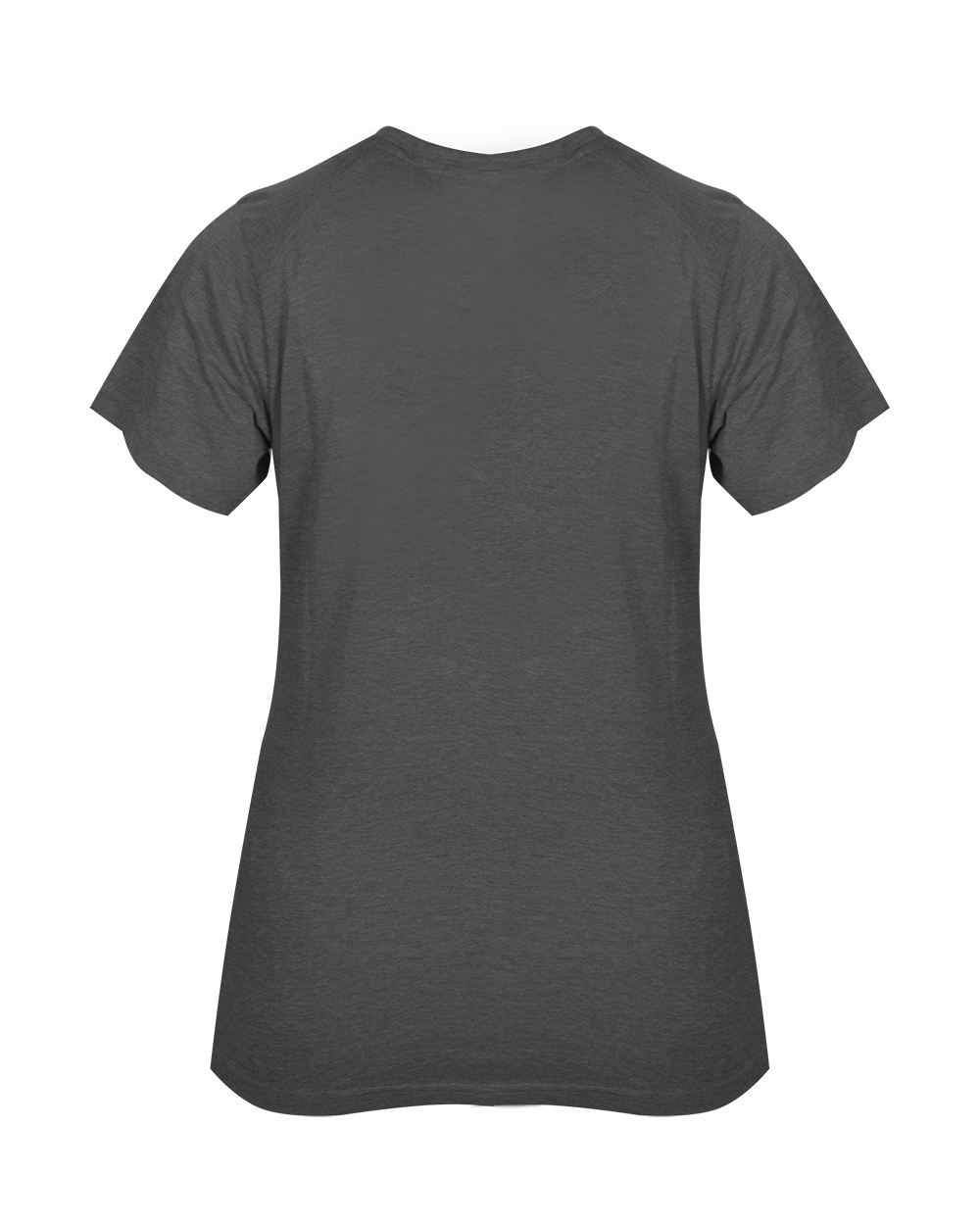 LADIES TRI-BLEND V-NECK TEE back