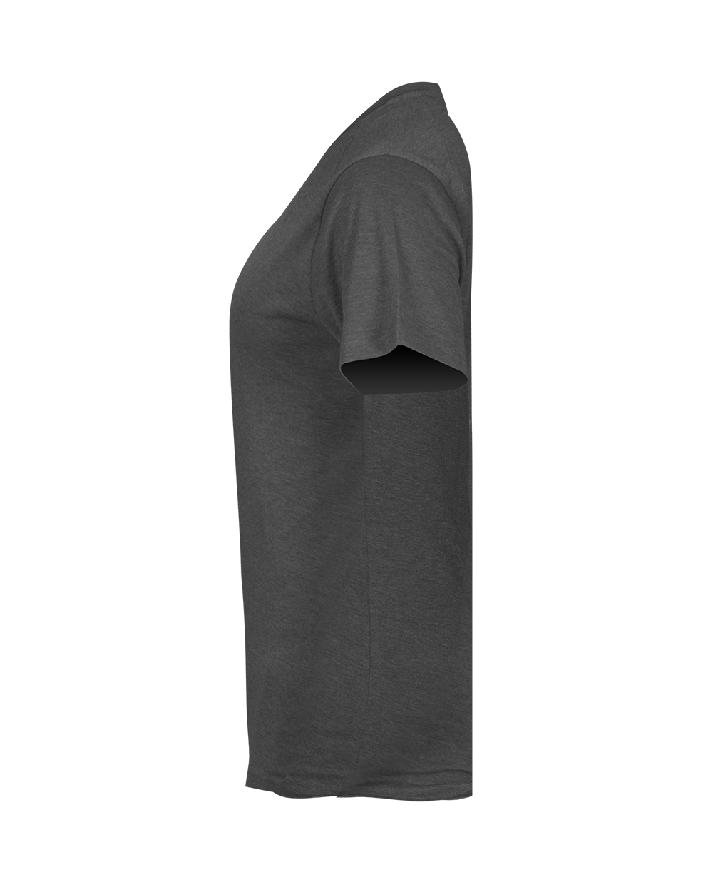 LADIES TRI-BLEND V-NECK TEE lside