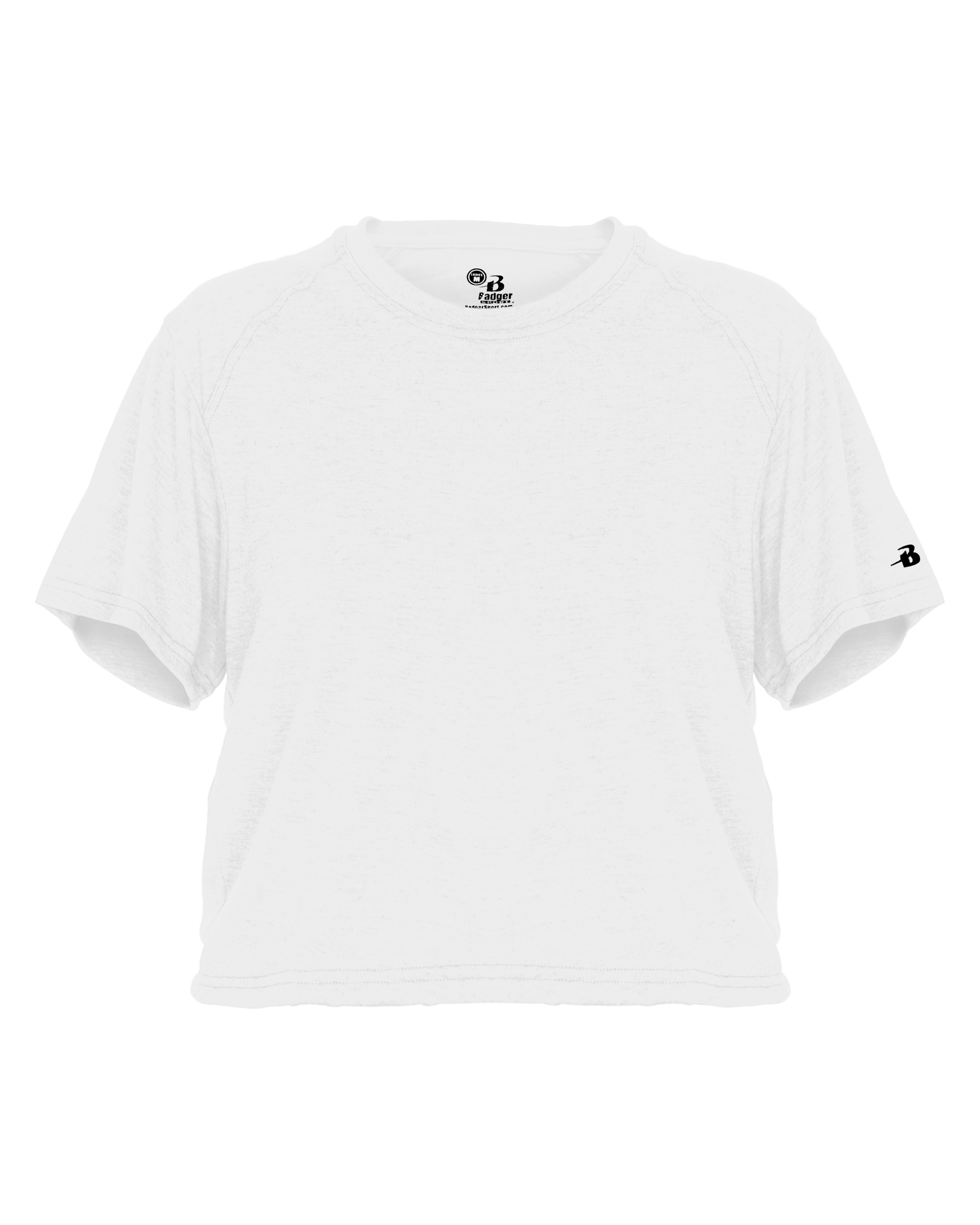 LADIES TRI-BLEND CROP TEE lquarter