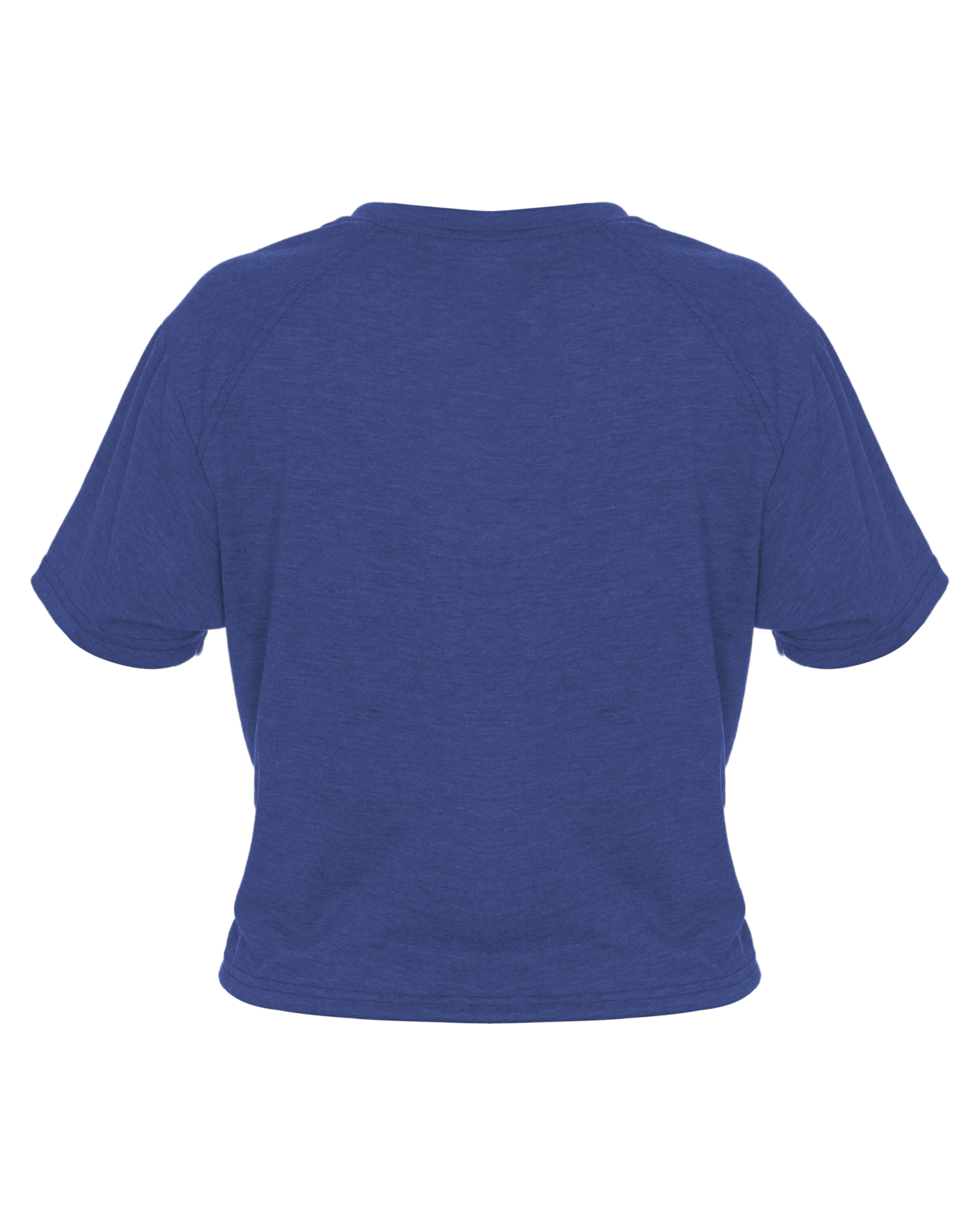 LADIES TRI-BLEND CROP TEE back