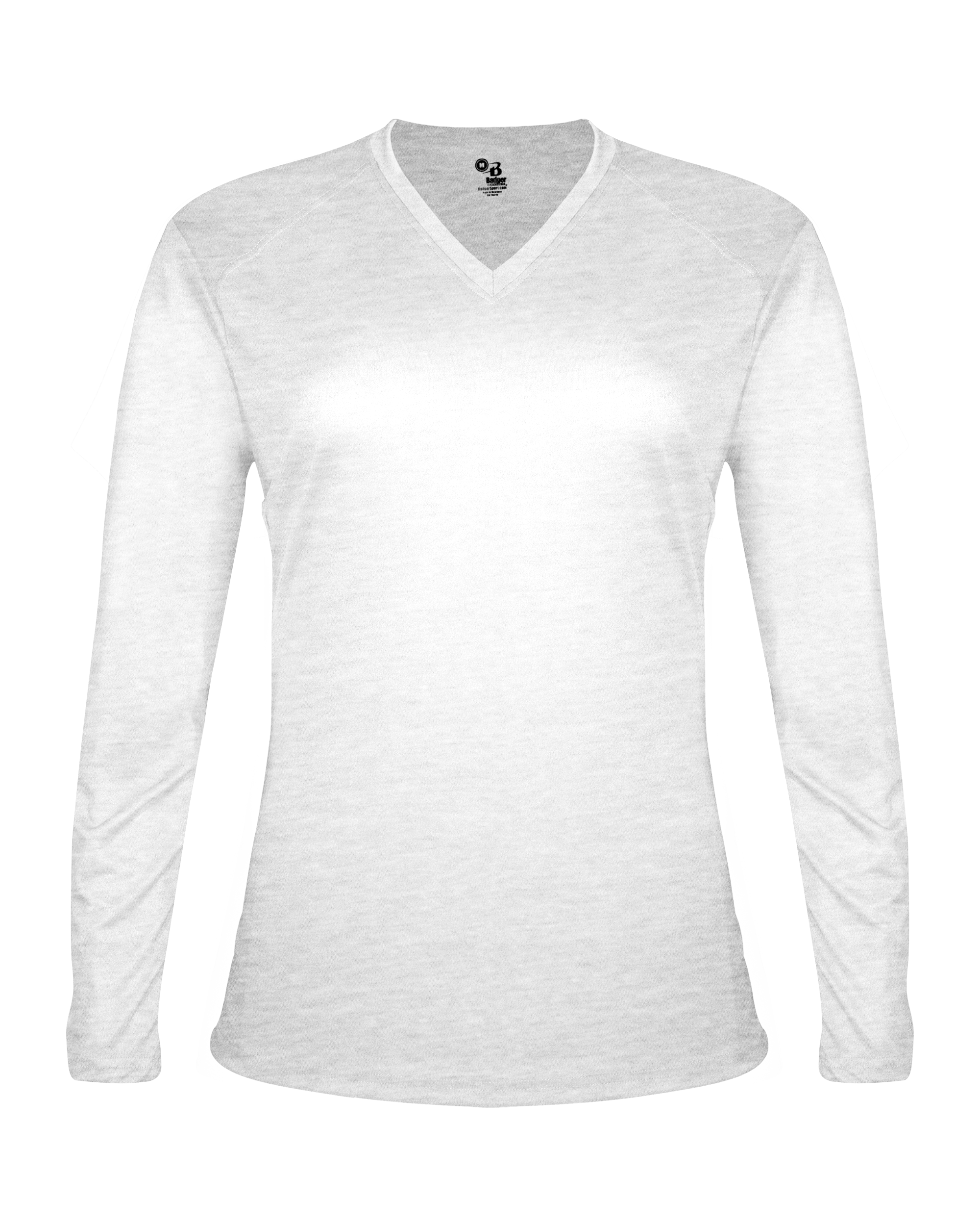 LADIES TRI-BLEND V-NECK LONG SLEEVE TEE lquarter