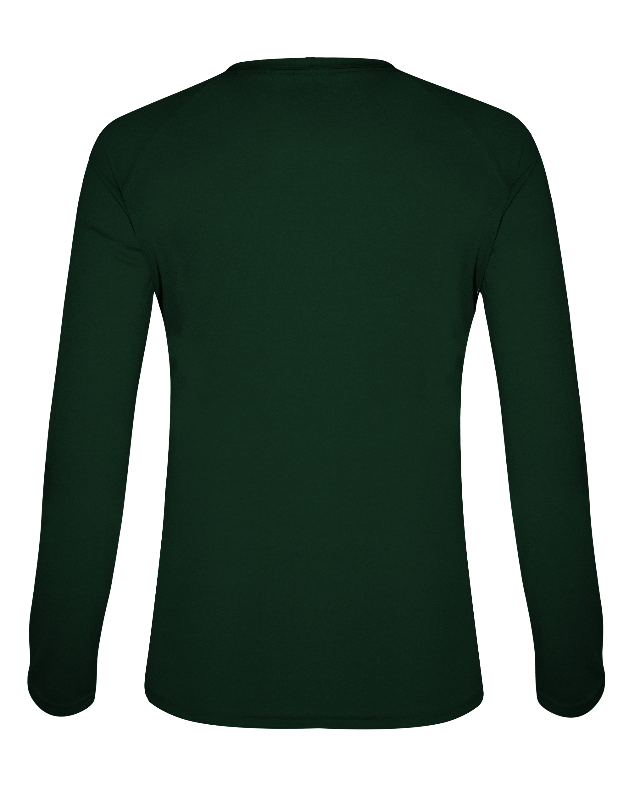 LADIES TRI-BLEND V-NECK LONG SLEEVE TEE back